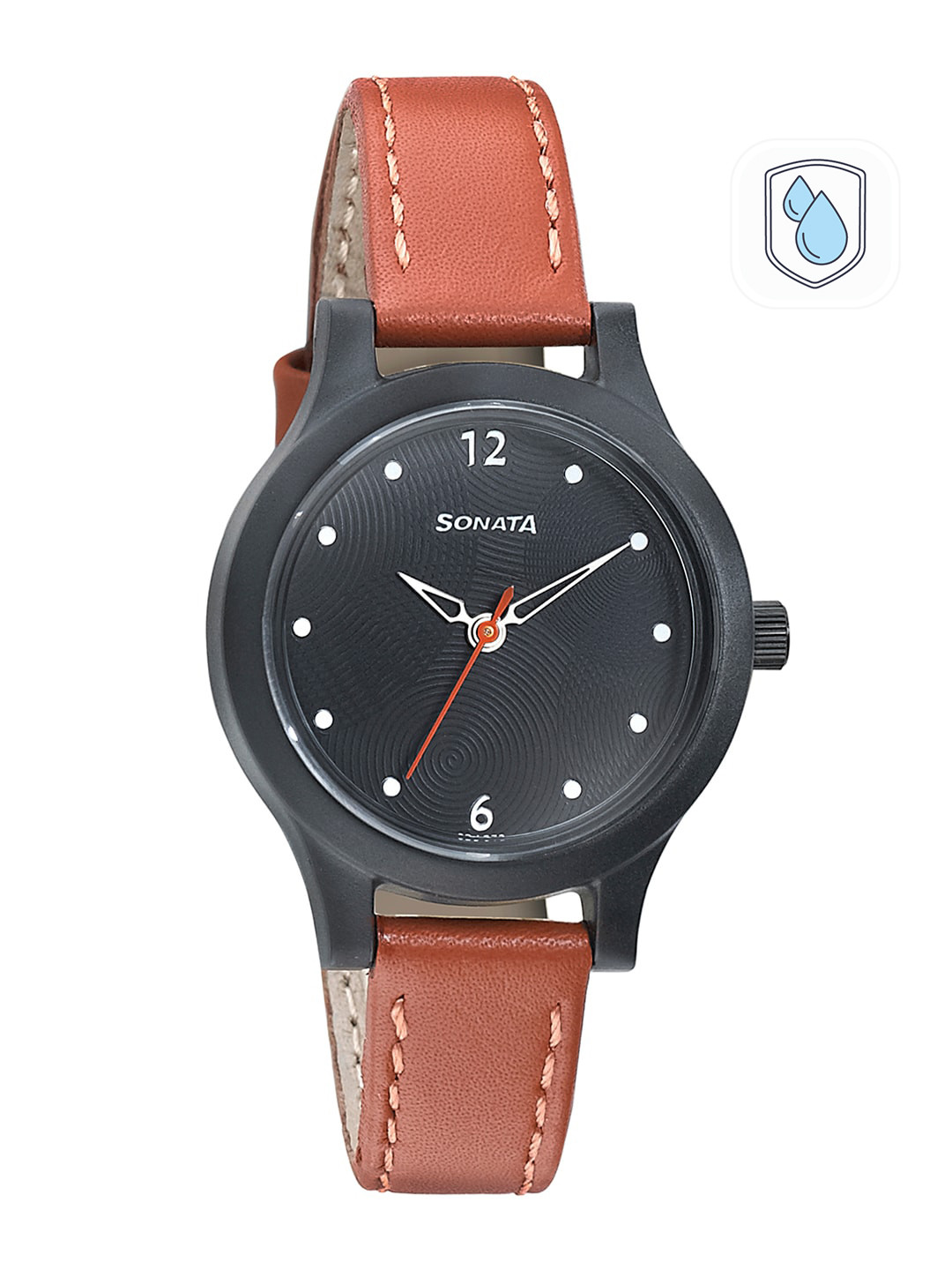 Sonata Ladies Essentials Women Black Analogue watch 87030PL04