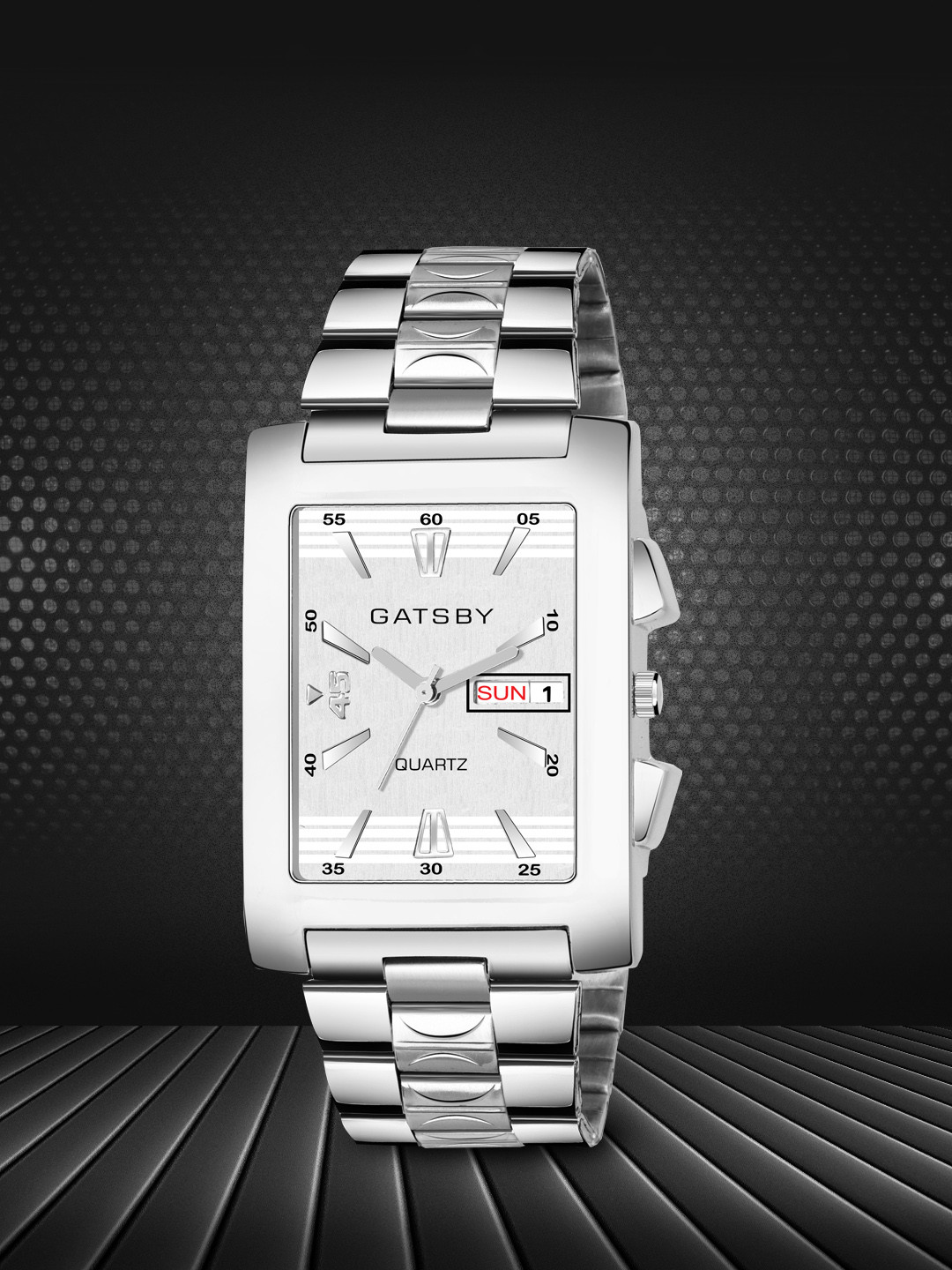 Gatsby Men Silver-Toned Analogue Watch GTG114