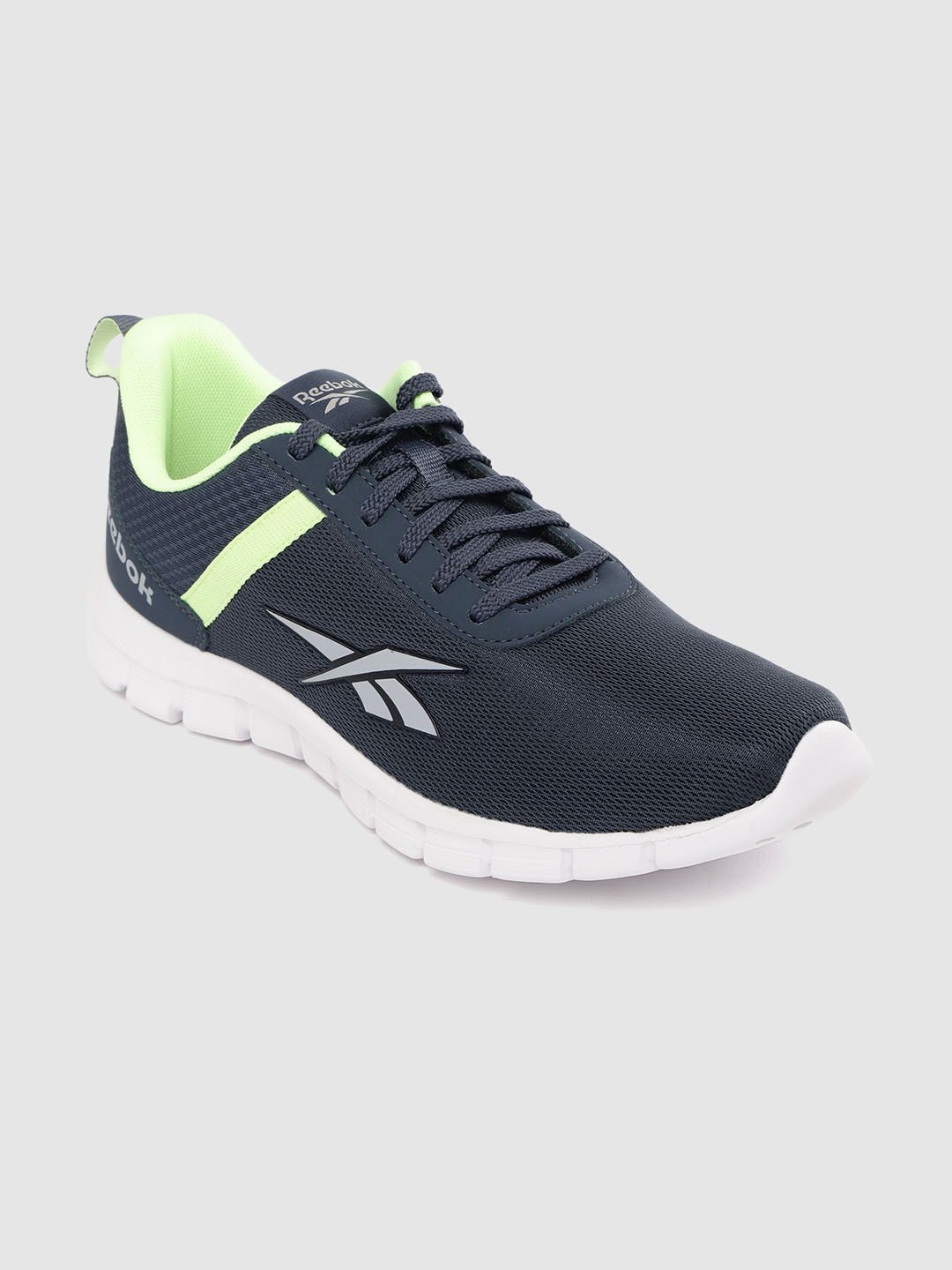 Reebok Men Navy Blue Woven Design Emergo LP Running Shoes