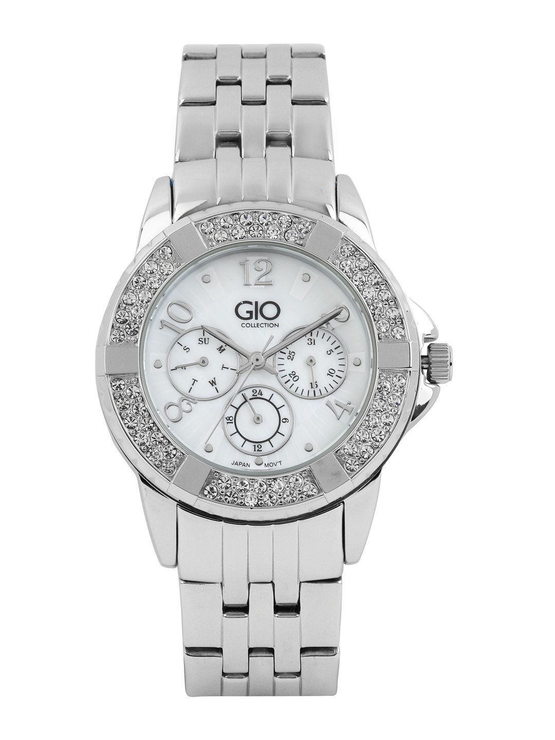GIO COLLECTION Women Pearly White Dial Watch G0028-22