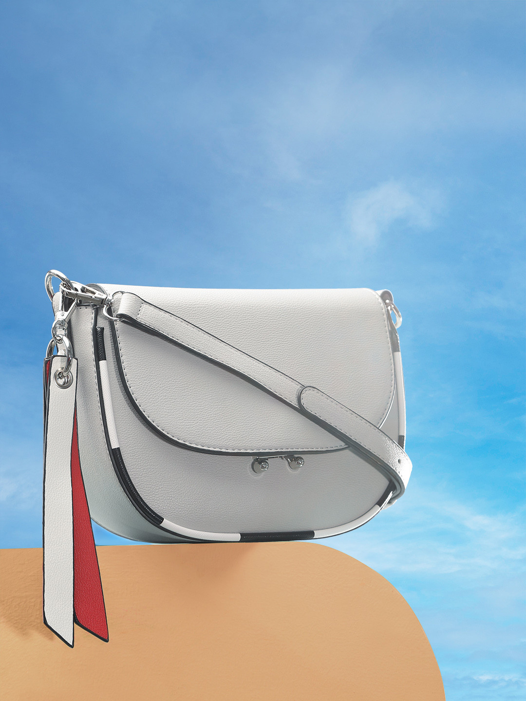 Mast & Harbour Grey Solid Sling Bag