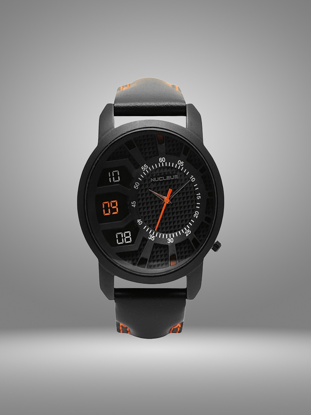 Nucleus Men Black Analogue Watch NKLBKBKBKOi