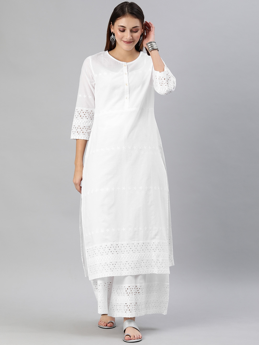 Buy White Kurtas for Women by AARIKA GIRLS ETHNIC Online | Ajio.com-saigonsouth.com.vn