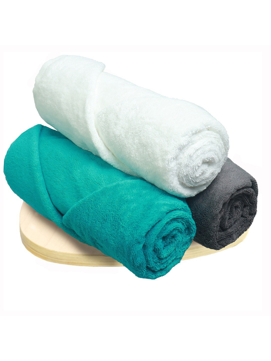 Heelium Unisex Pack of 3 Super Soft & Quick Drying 600 GSM Bath Towel
