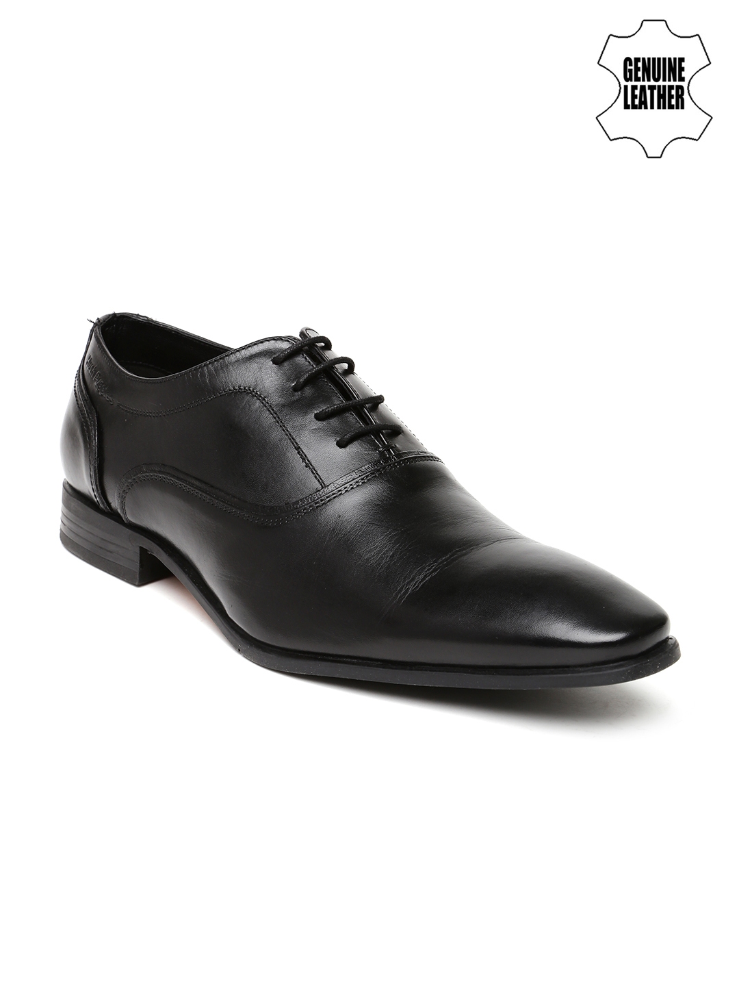 Buy Hush Puppies Men Black Genuine Leather Oxfords Formal Shoes