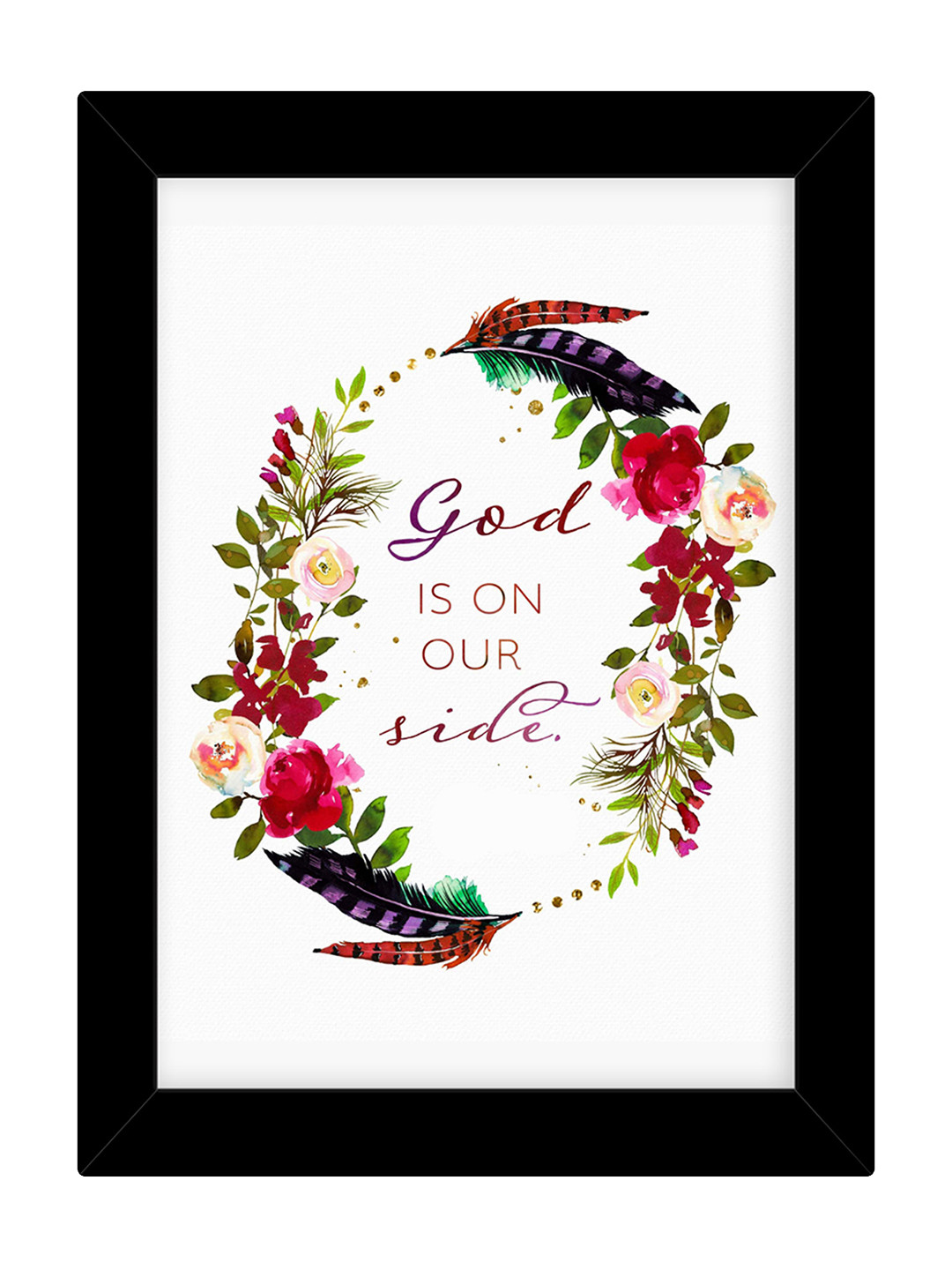 TIED RIBBONS MDF Wall Rectangle Photographs Wall Art -9.842 In