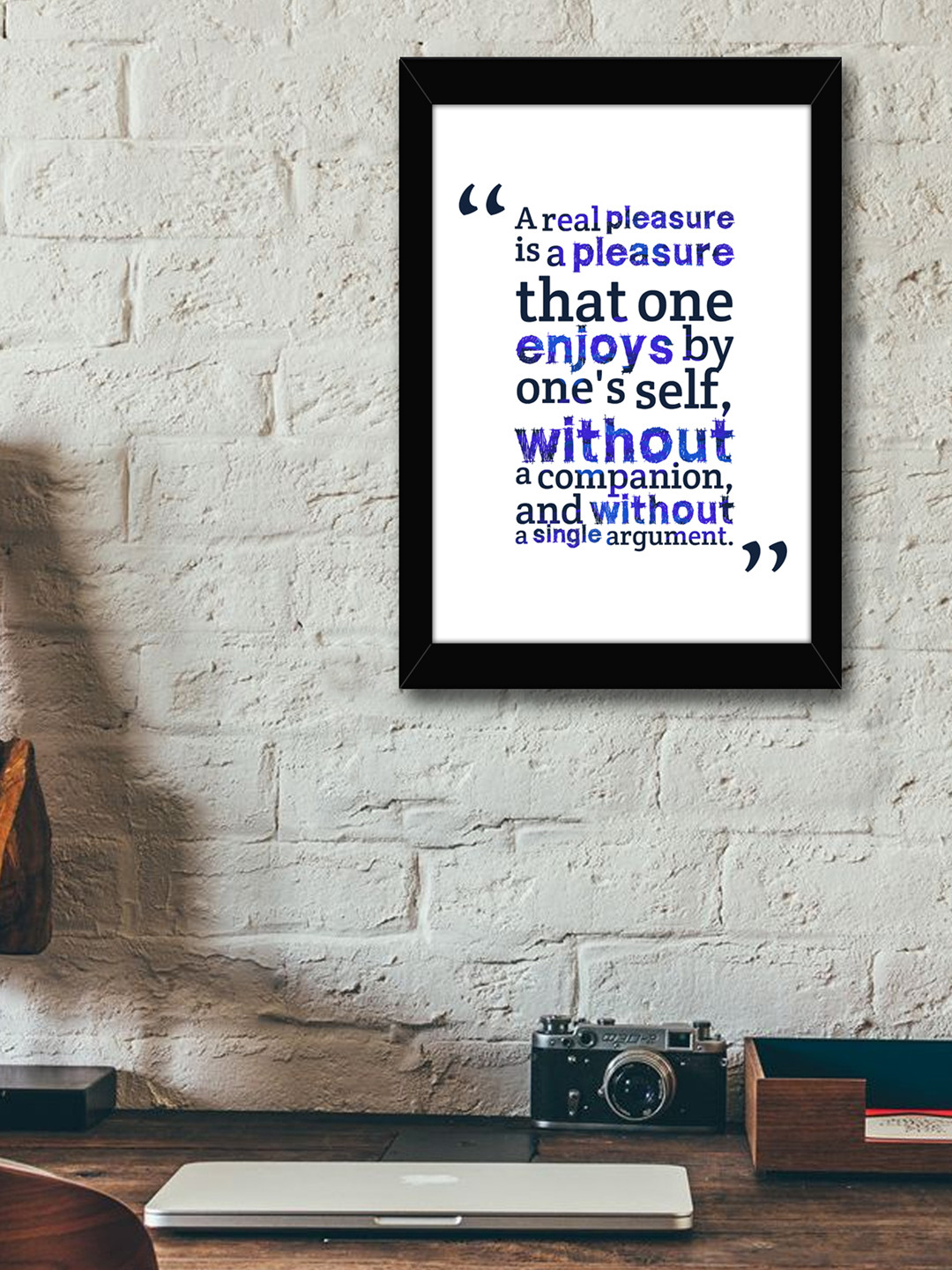 TIED RIBBONS Black Solid Photo Frame