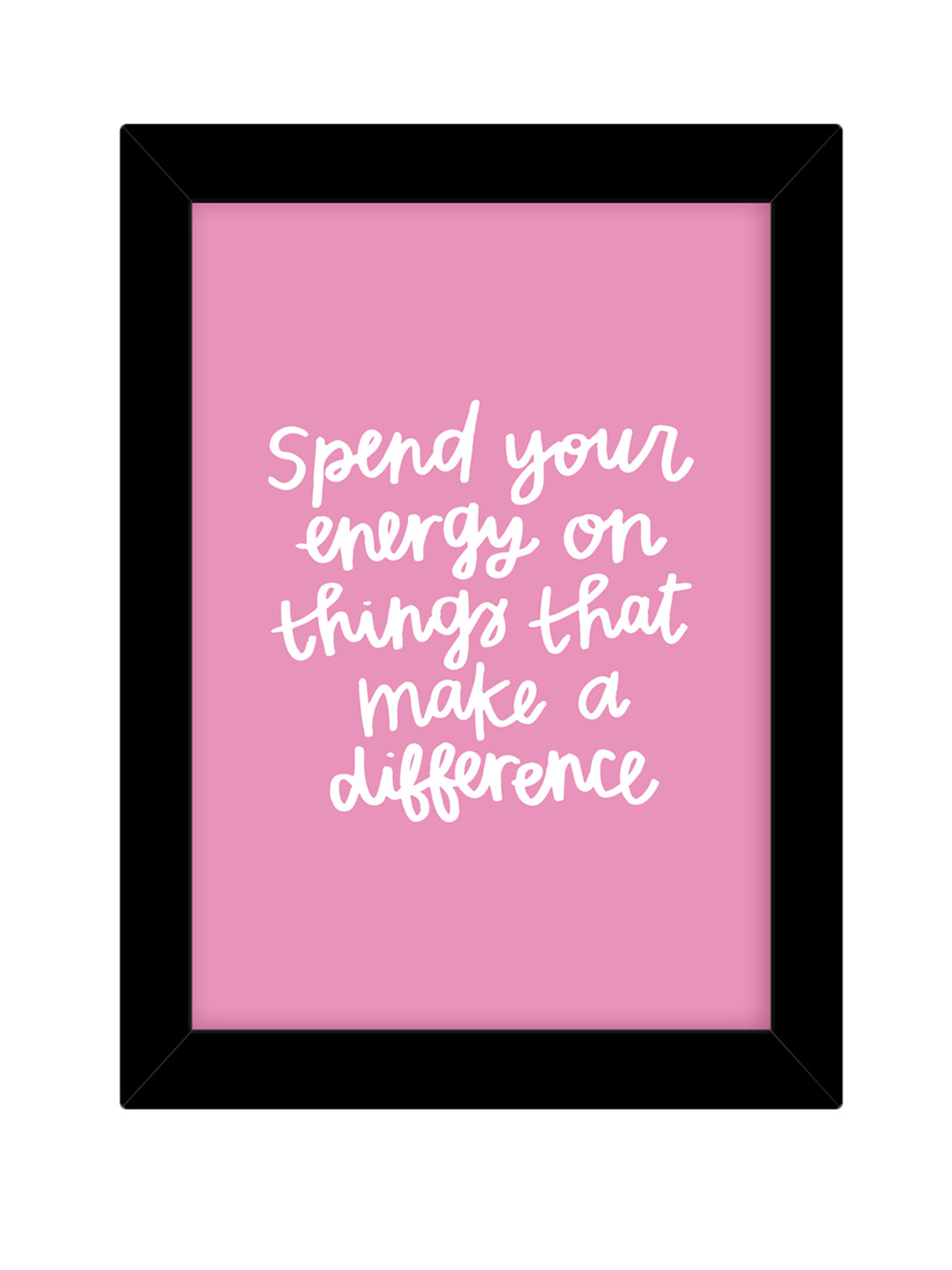 TIED RIBBONS Black Solid Single Wall Photo Frame