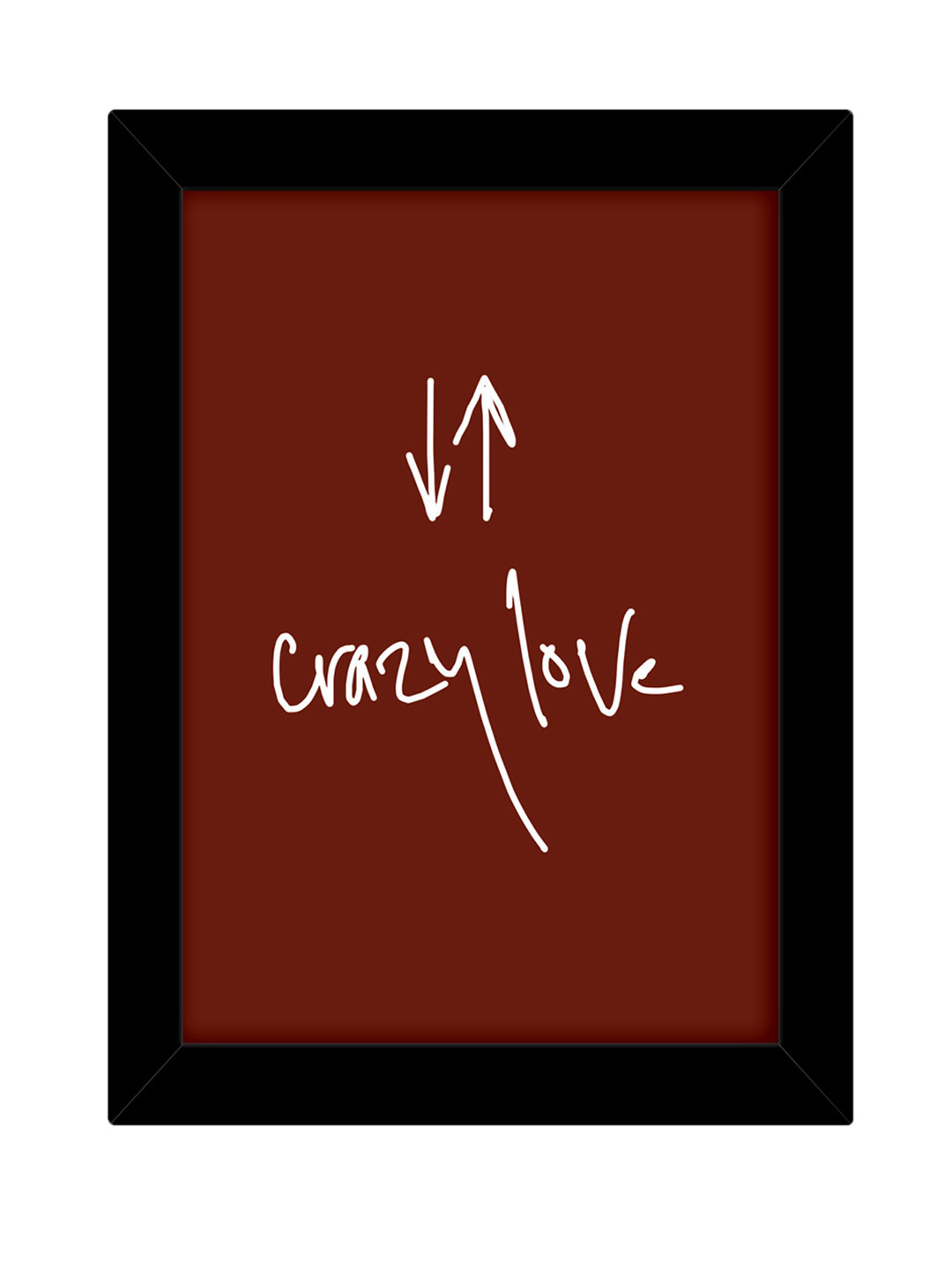 TIED RIBBONS Black & Red Printed Inspirational Quotes Framed Wall Art