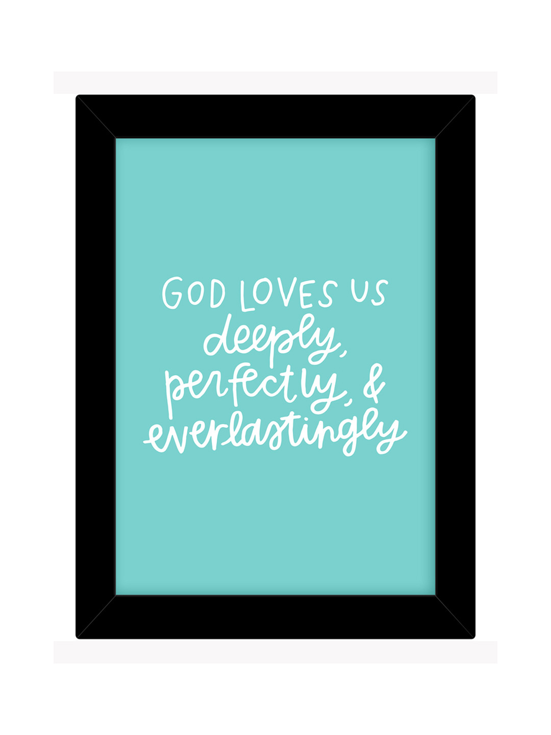 TIED RIBBONS Black Solid Single Inspirational Wall Photo Frame