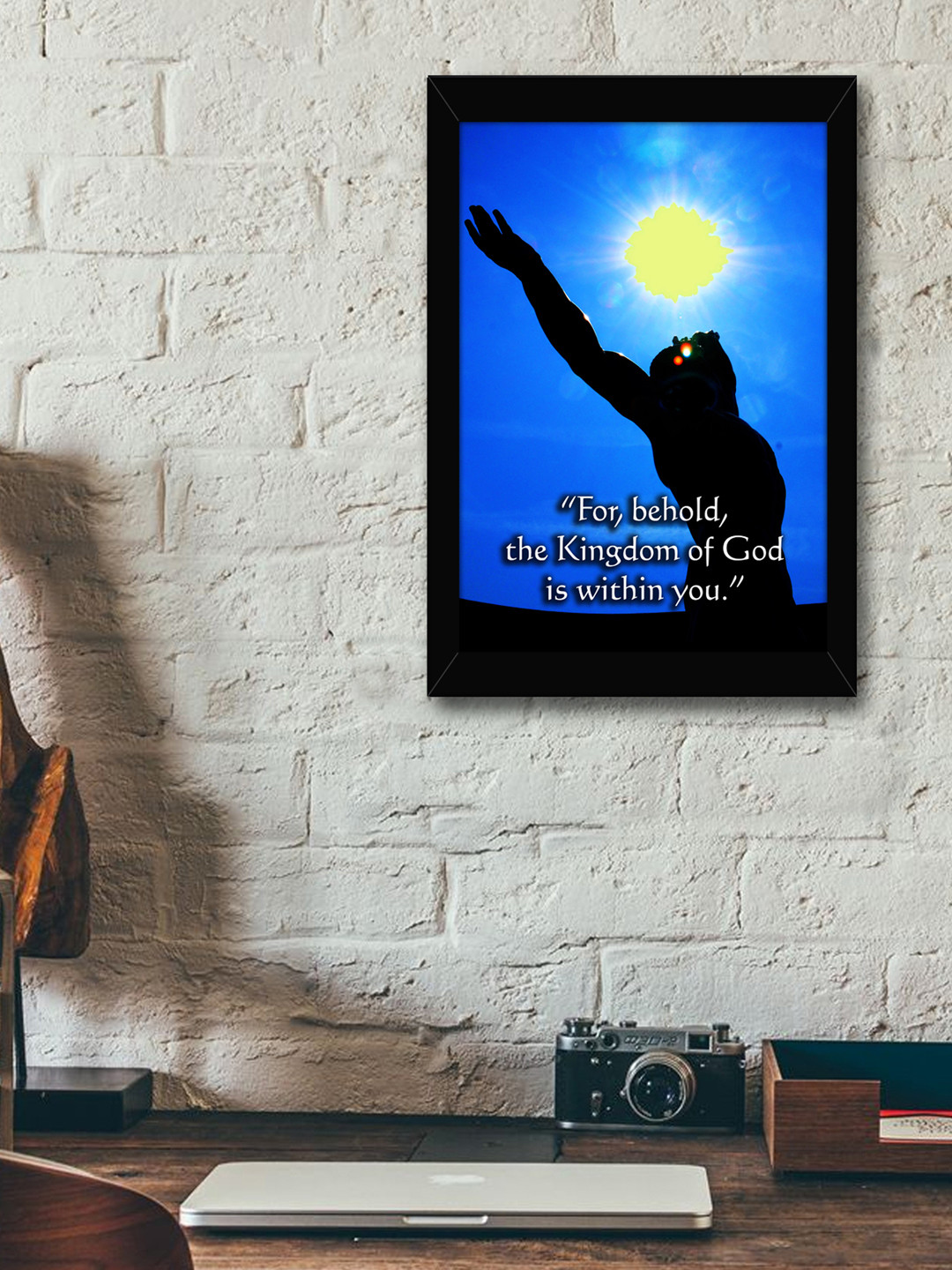 TIED RIBBONS Black Inspirational Framed Poster