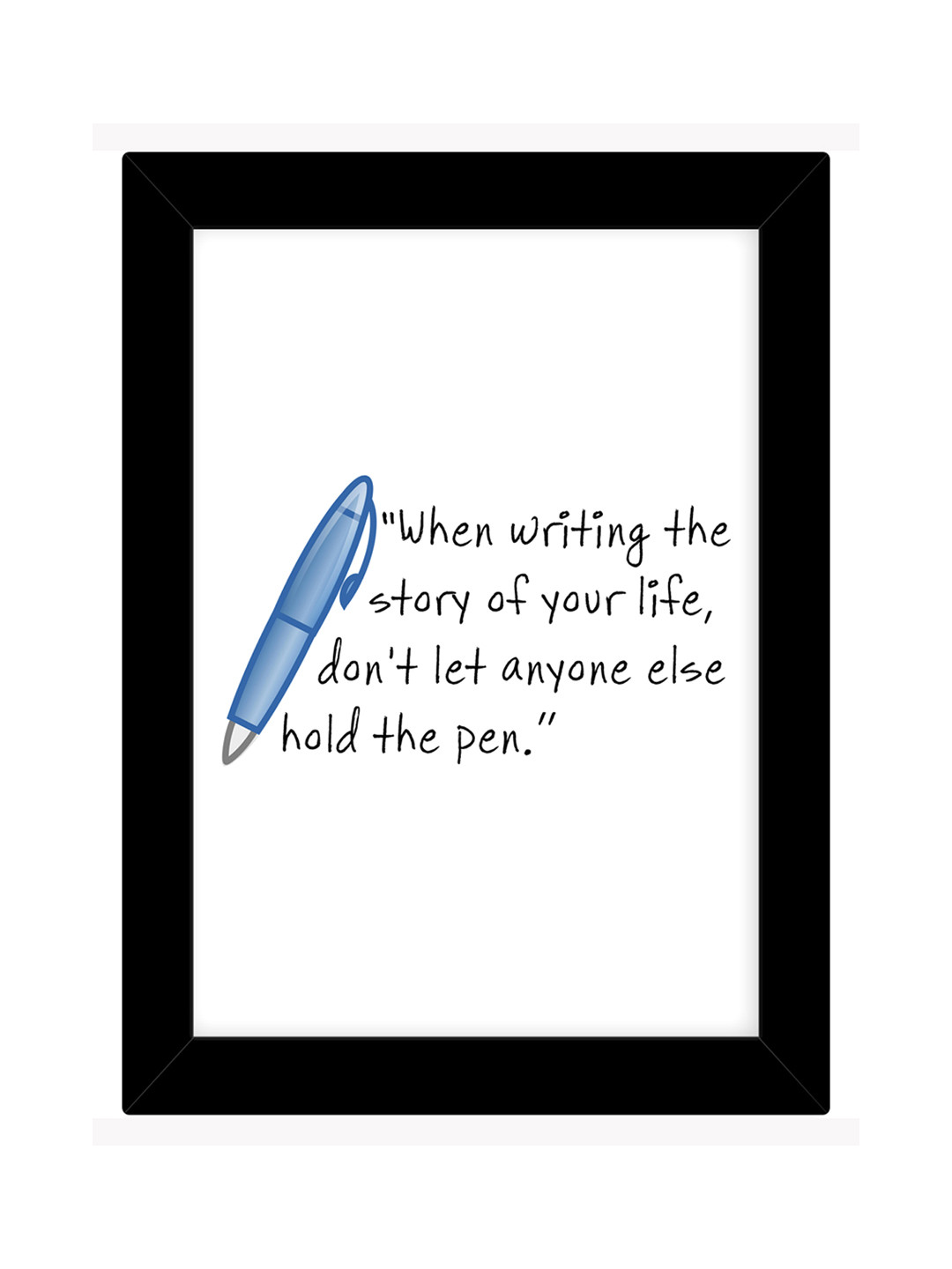 TIED RIBBONS Black Solid Single Inspirational Wall Photo Frame