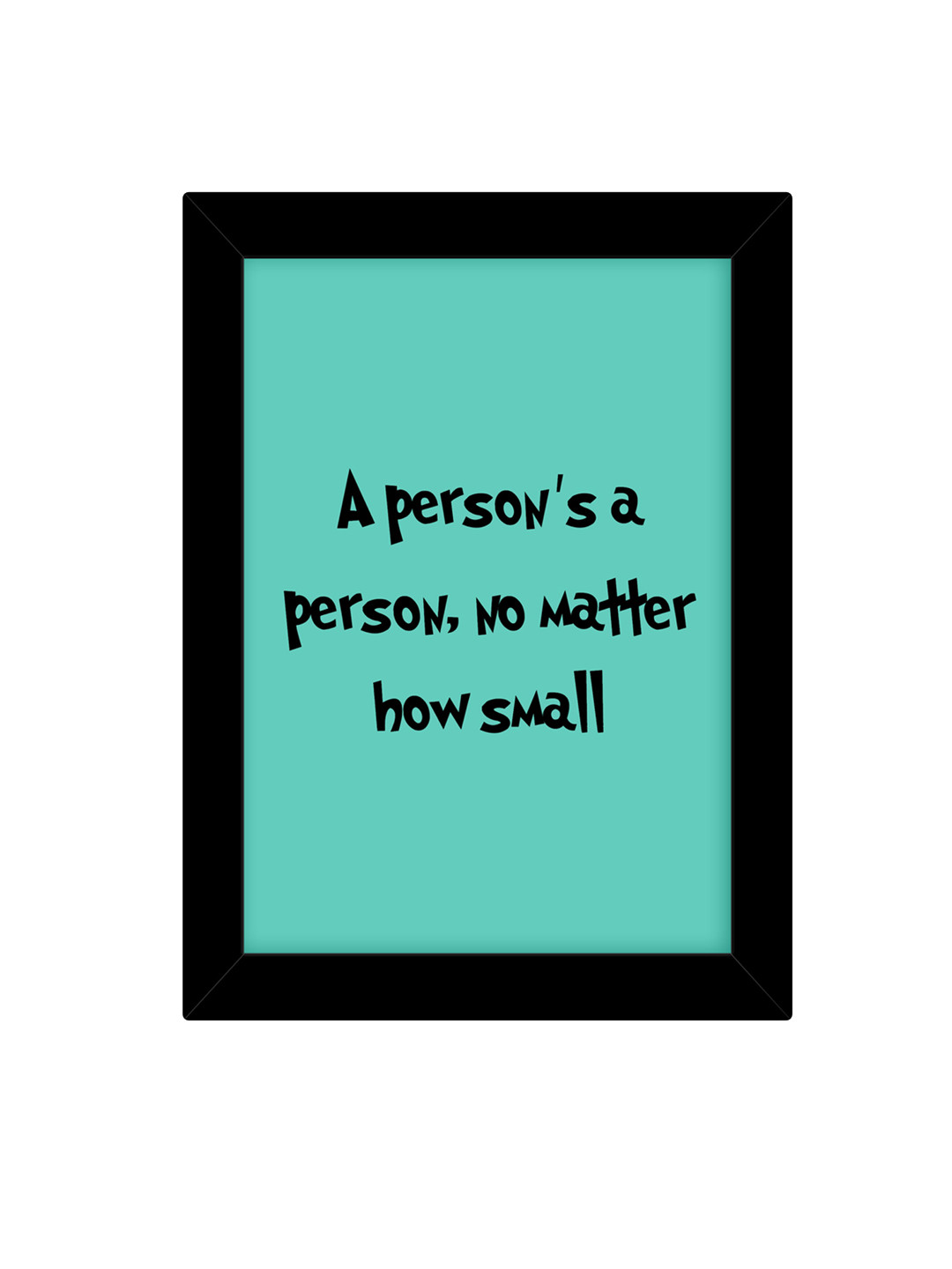 TIED RIBBONS Black & Green Inspirational Printed Wall Art