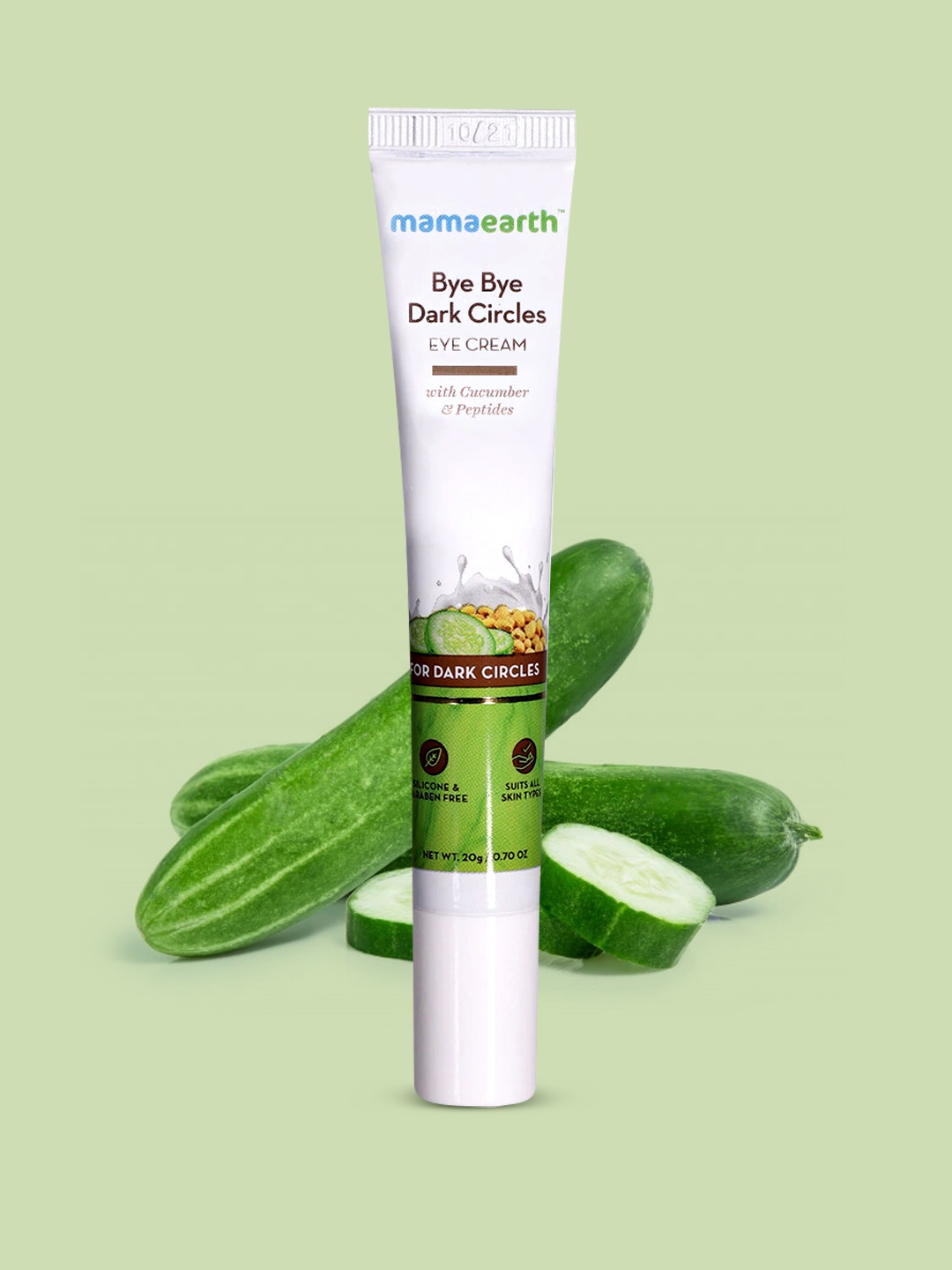 Mamaearth Bye Bye Dark Circle Eye Cream With Cucumber For Dark Circles - 20g