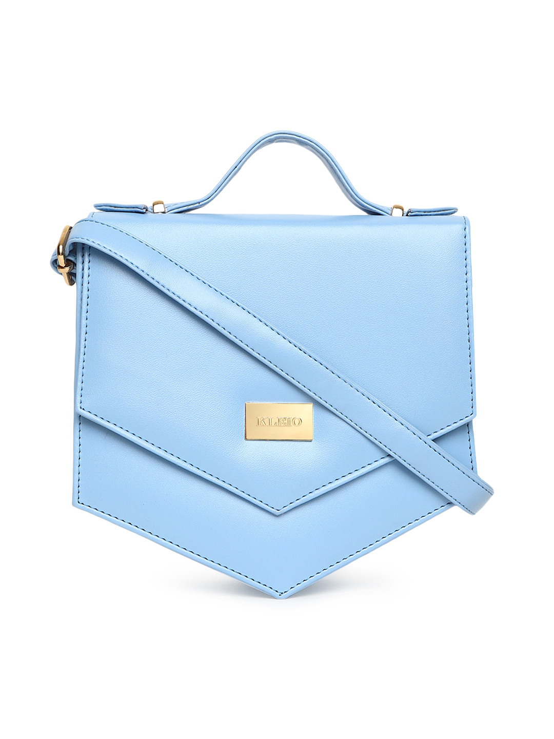 KLEIO Blue Unique Shaped Sling Bag