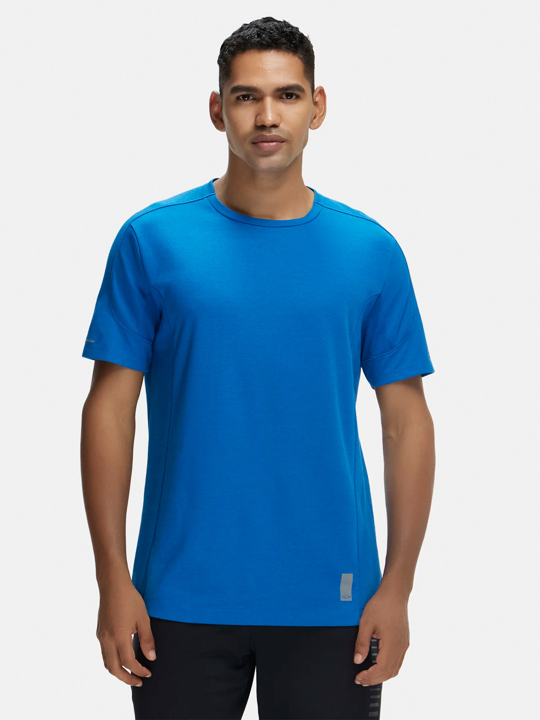 Super Combed Cotton Blend Solid Tshirt with Breathable Mesh-MV01