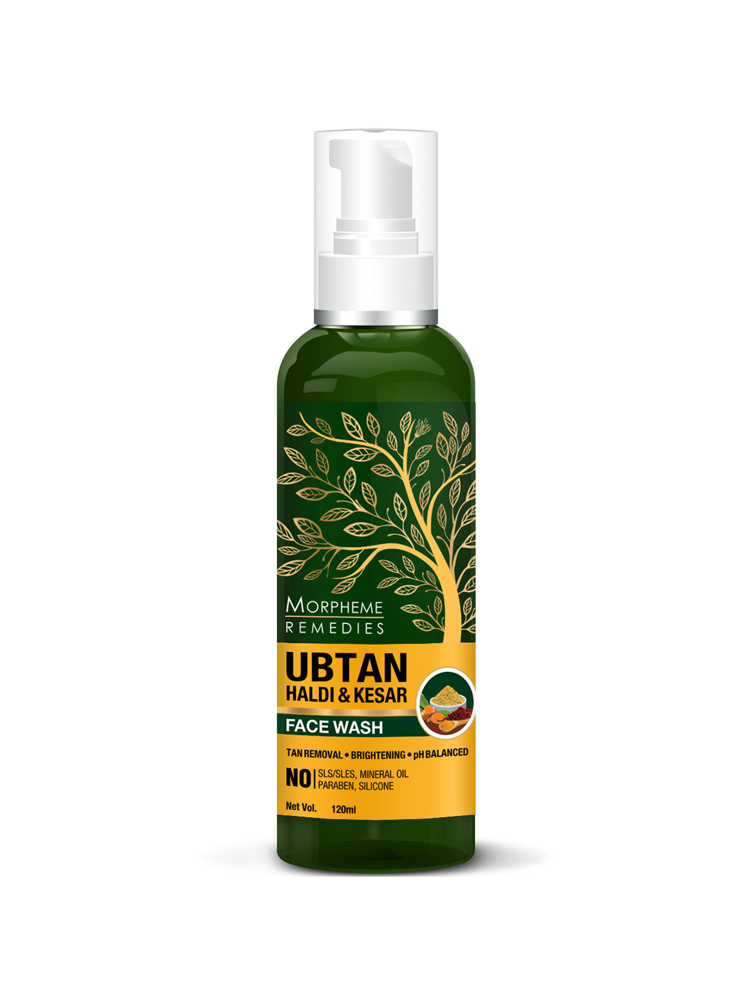 Morpheme Remedies Ubtan Haldi Kesar Face Wash 120ml