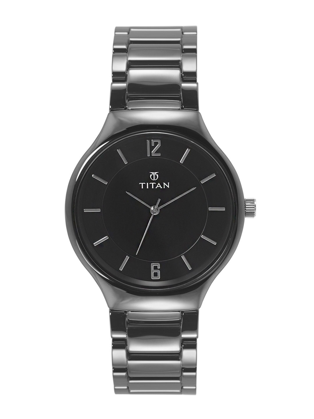 Titan Men Ceramic Bracelet Style Straps Analogue Watch 90014KC01J