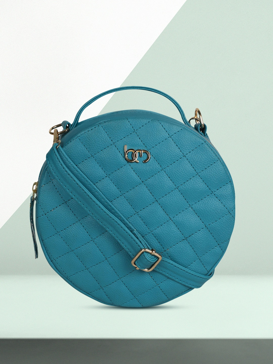 Bagsy Malone Turquoise Blue Solid Sling Bag