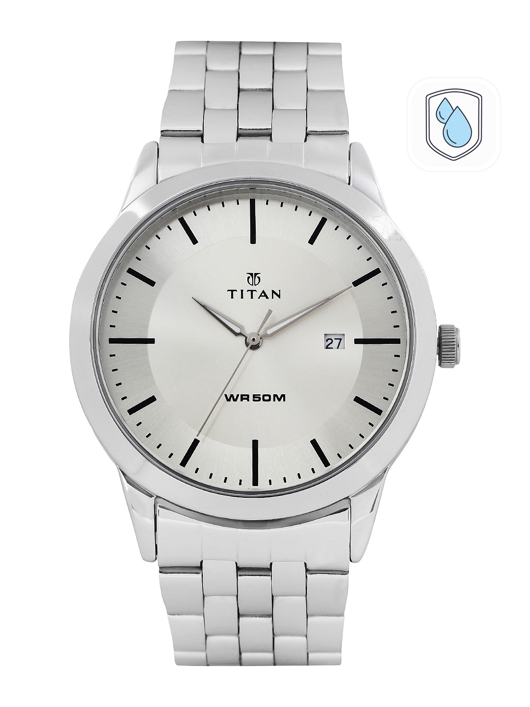 Buy Titan Eco Range Gents Men Silver Analogue Watch