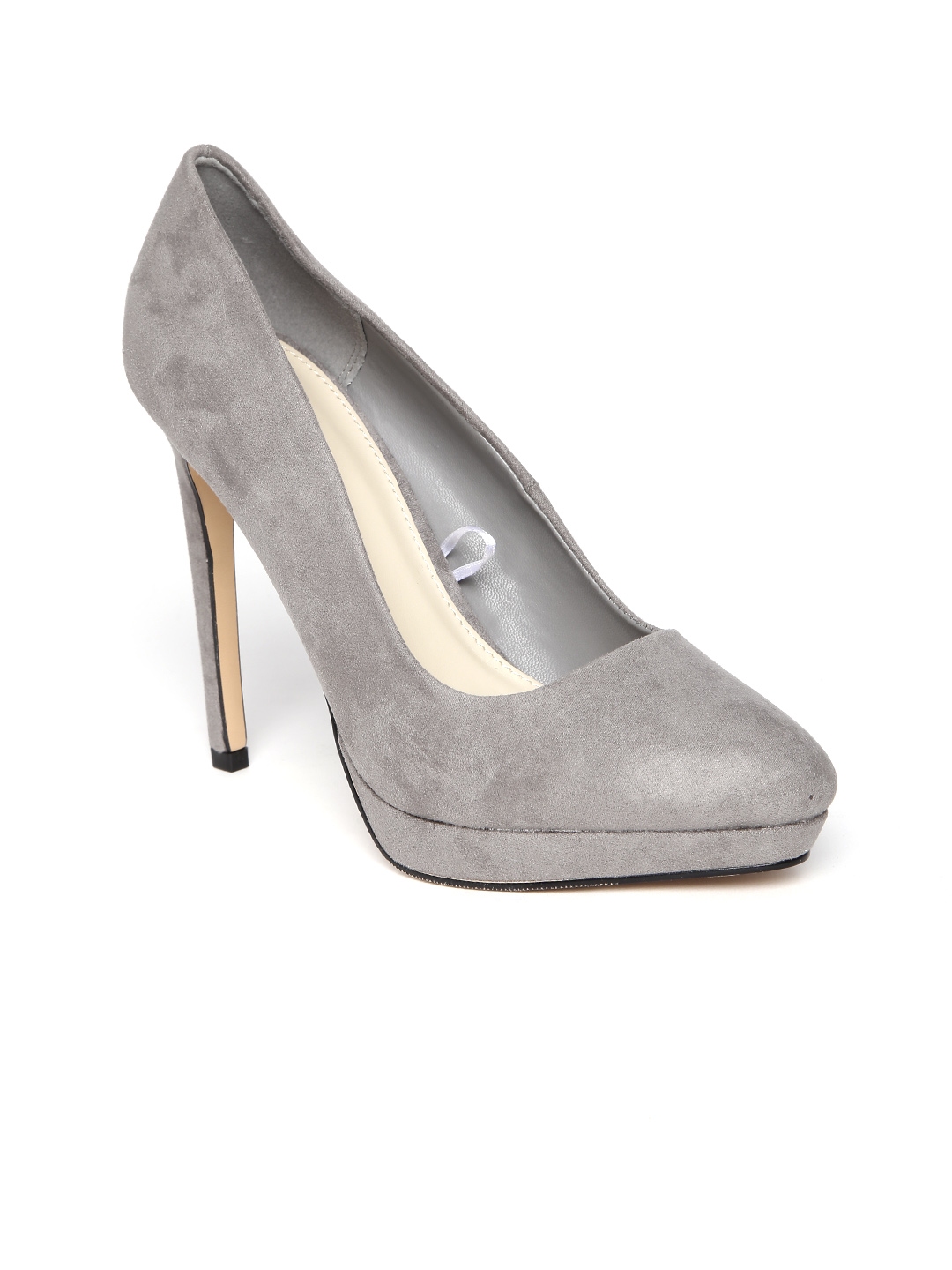 Grey suede 2024 high heels