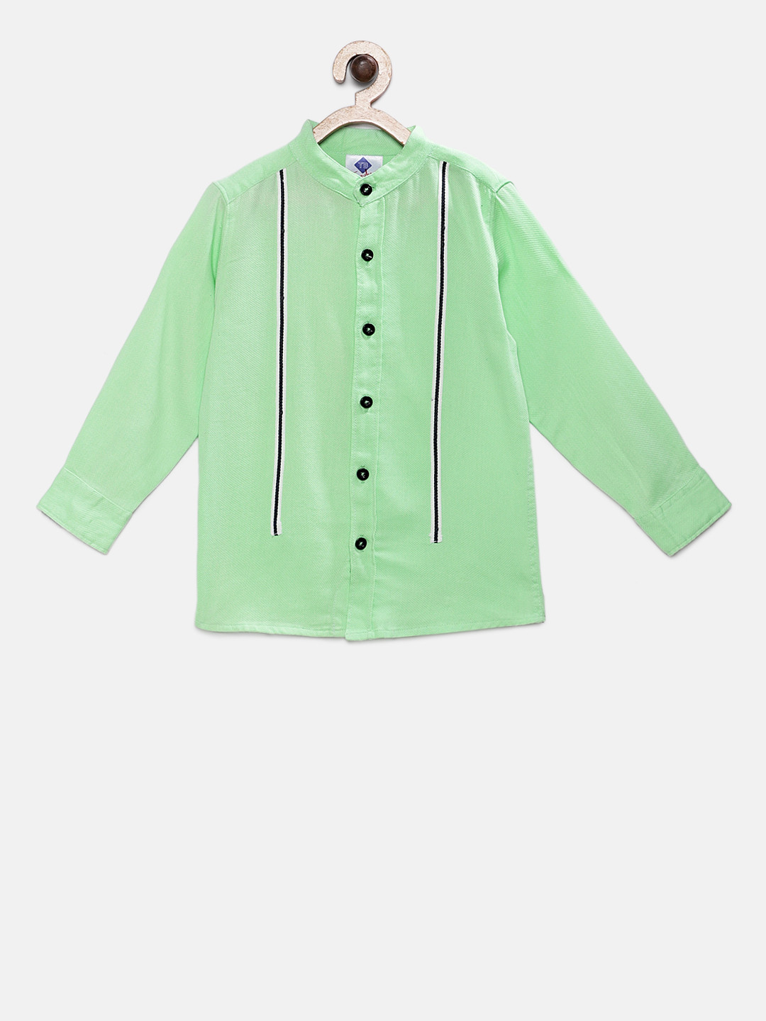 TONYBOY Boys Lime Green Regular Fit Solid Casual Shirt