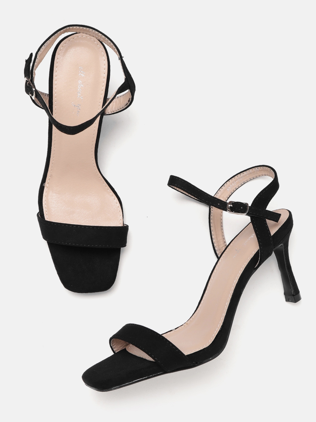 all black heels