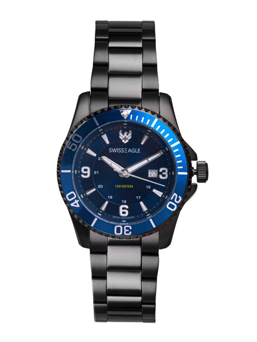 Swiss Eagle Men Blue Analogue Watch SE-9171-33