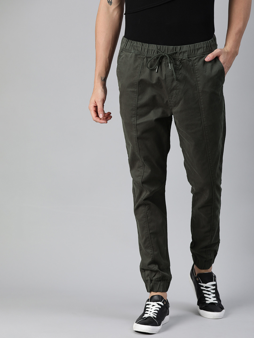 WROGN Men Grey Joggers