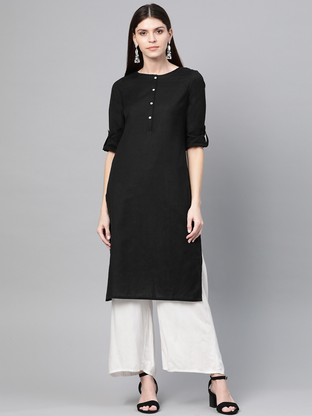 W Straight Cotton Kurta