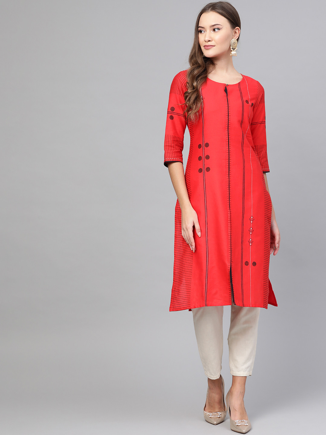 W Straight Cotton Kurta