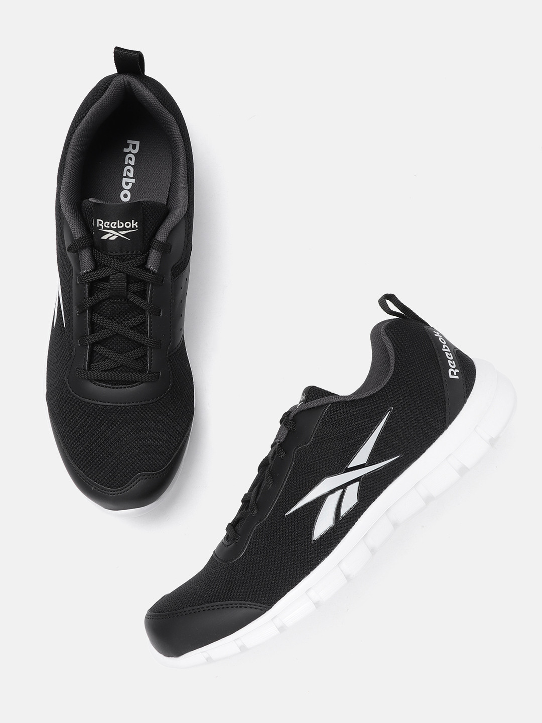 Reebok Men Black Solid Ride LP Running Shoes