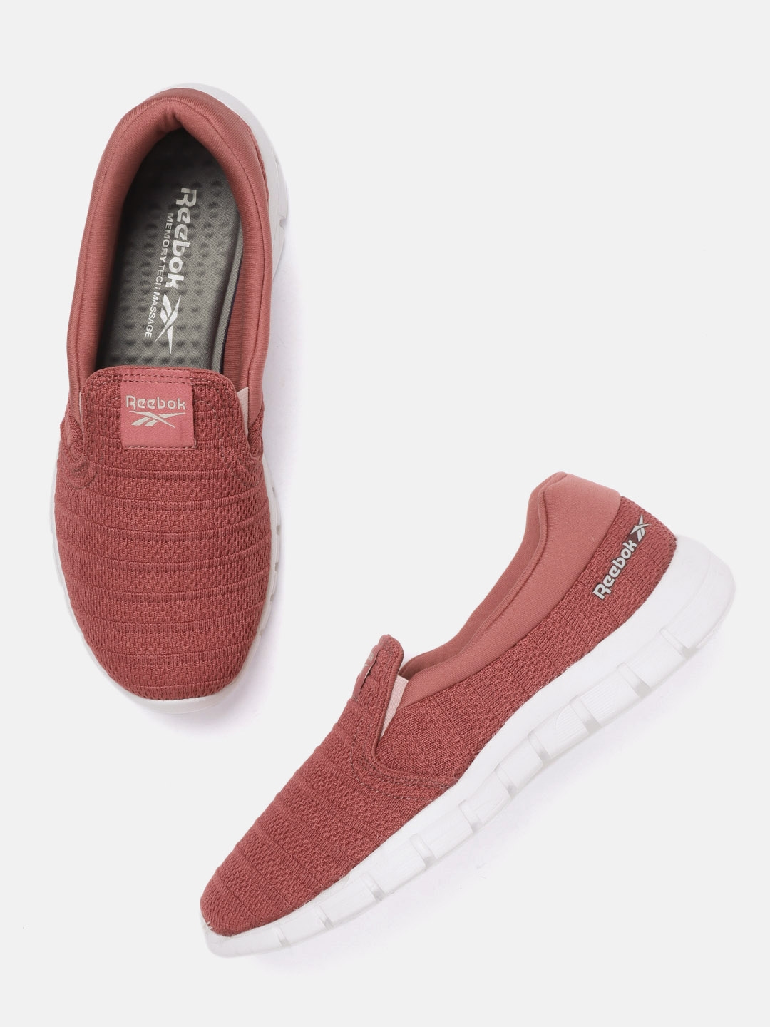 Buy Reebok Women Pink Woven Design Leap Slip On Walking Shoes Sports Shoes for Women 11383600 Myntra