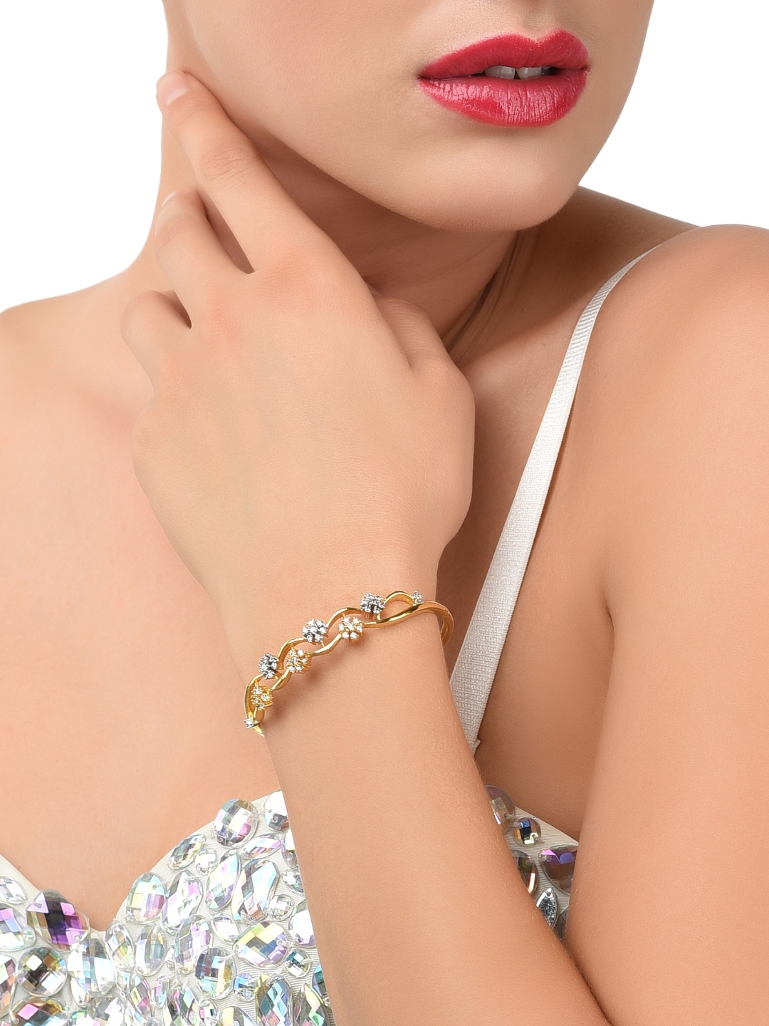 Buy Auraa Trends Stone Studded Bracelet Online  Aza Fashions