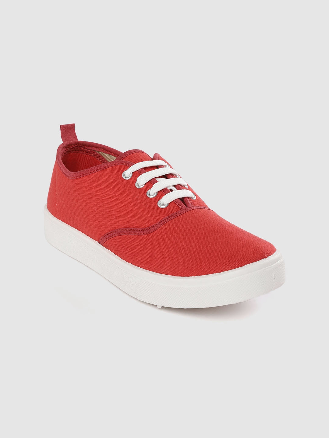 Buy DressBerry Women Red Solid Sneakers Casual Shoes for Women 11393990 Myntra