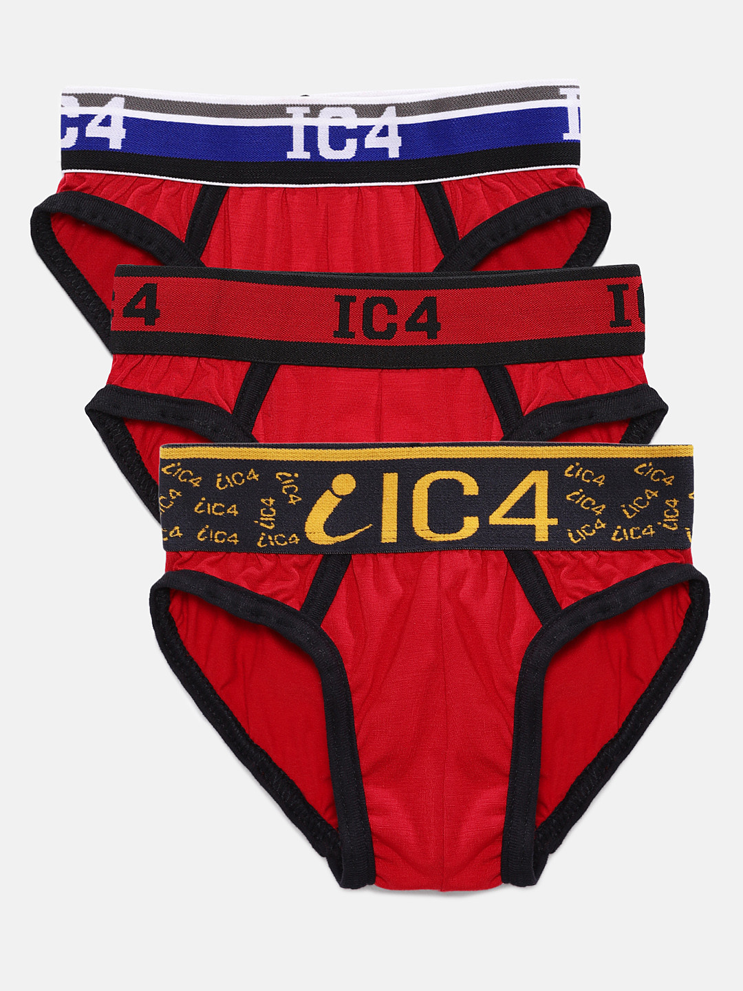 IC4 Boys Pack of 3 Assorted Briefs 0KMB-R211P3