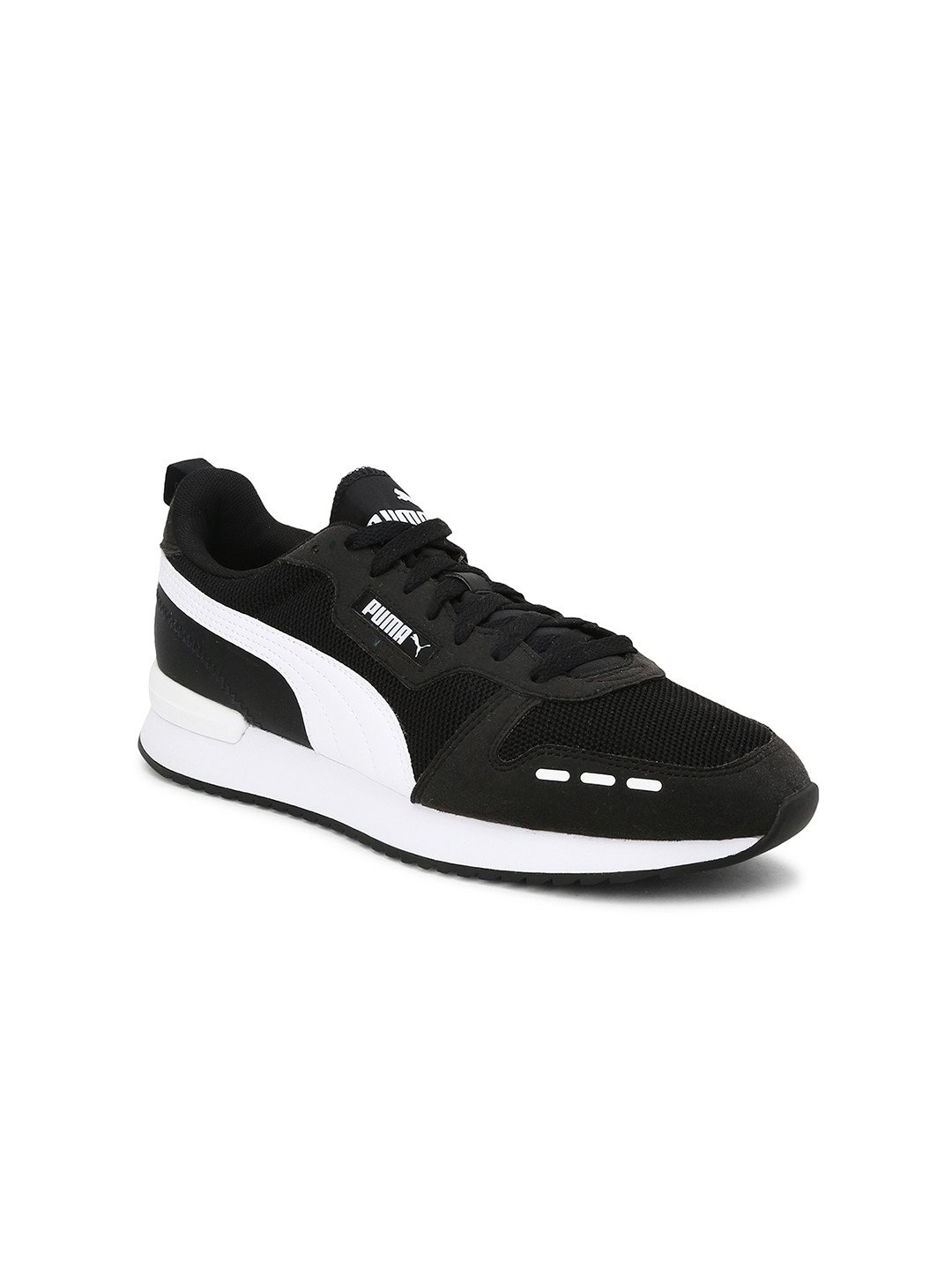 Puma Unisex R78  Black Textile Sneakers