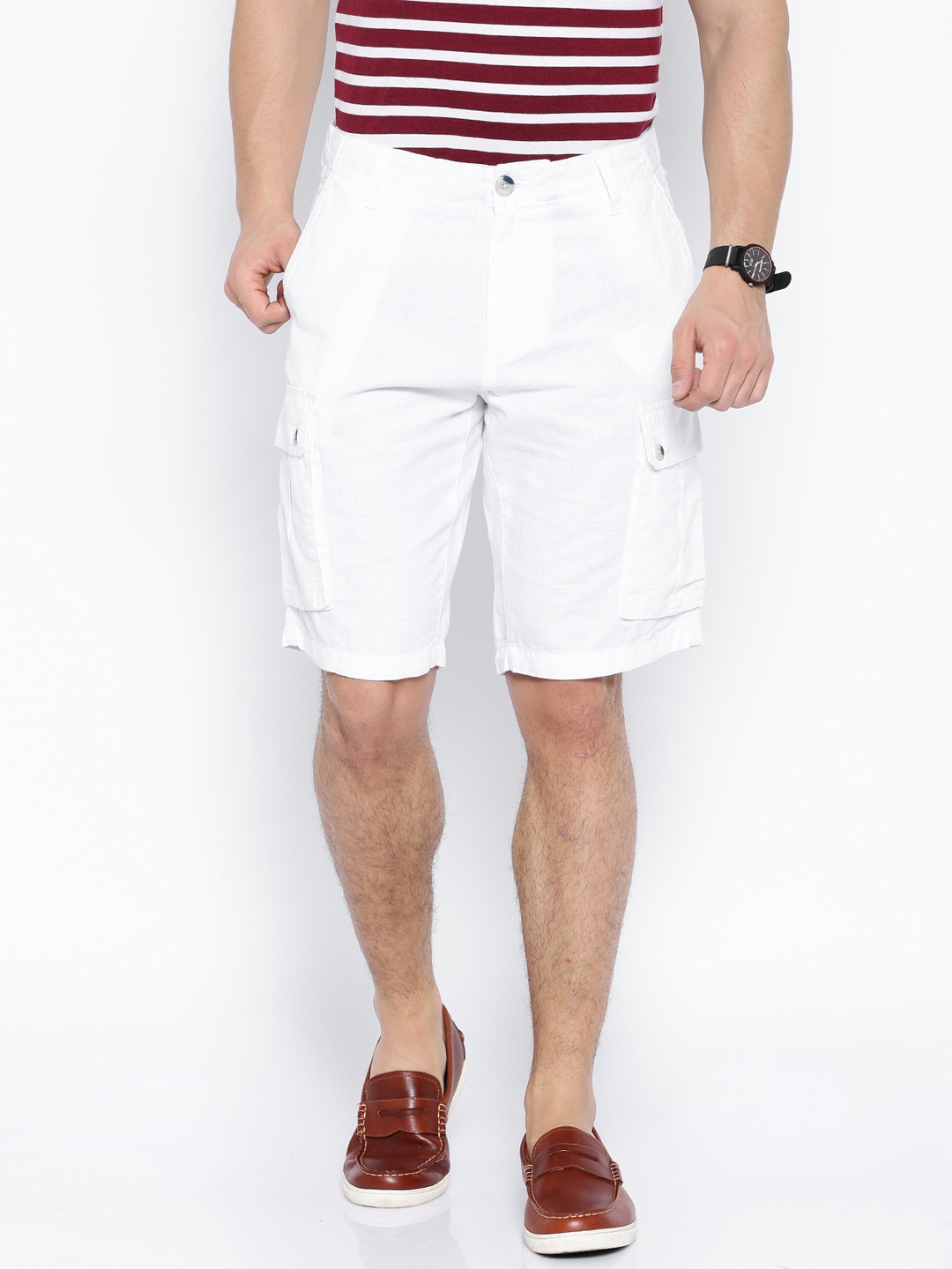 white polo cargo shorts