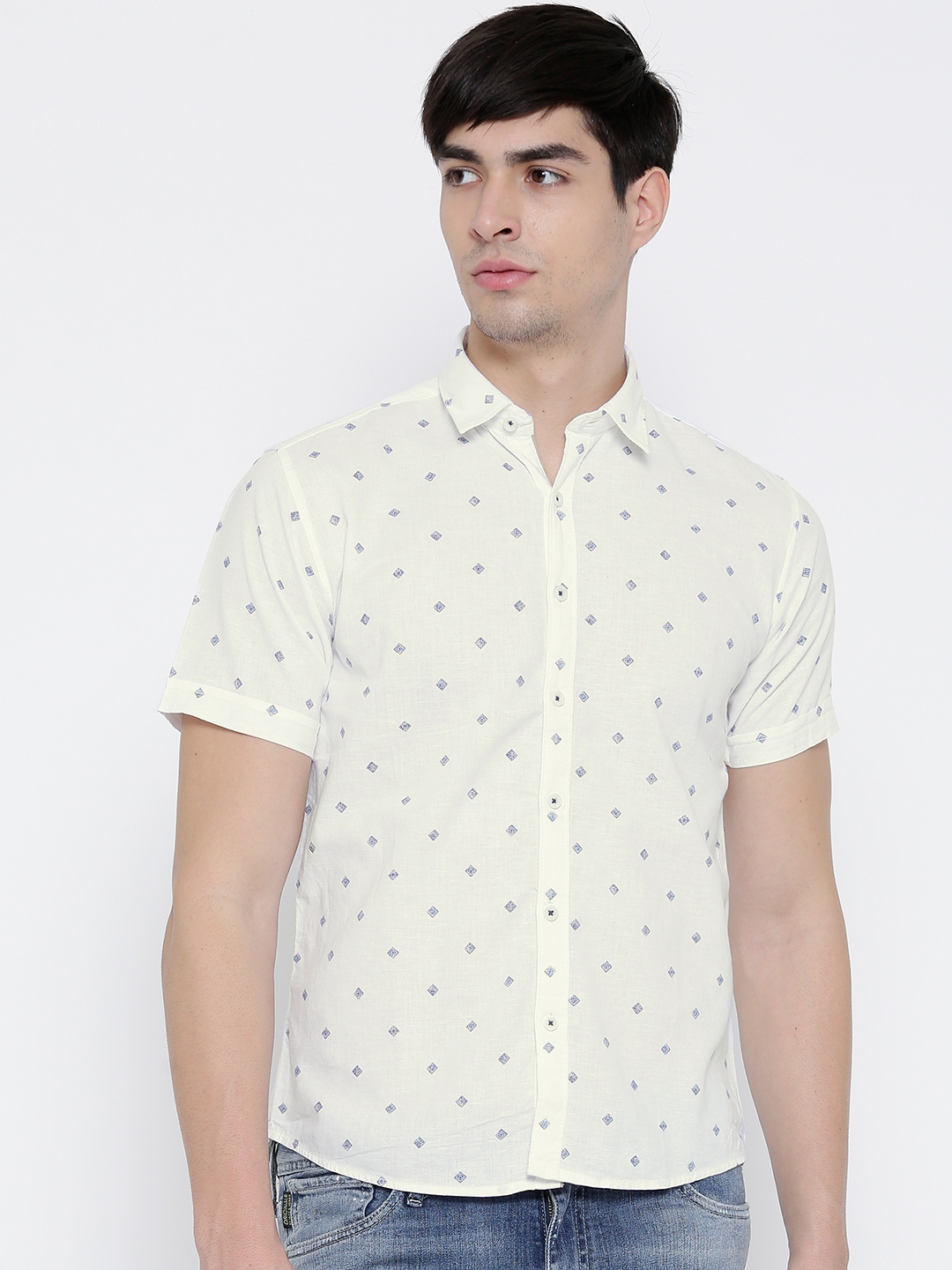 Pepe jeans white hot sale linen shirt