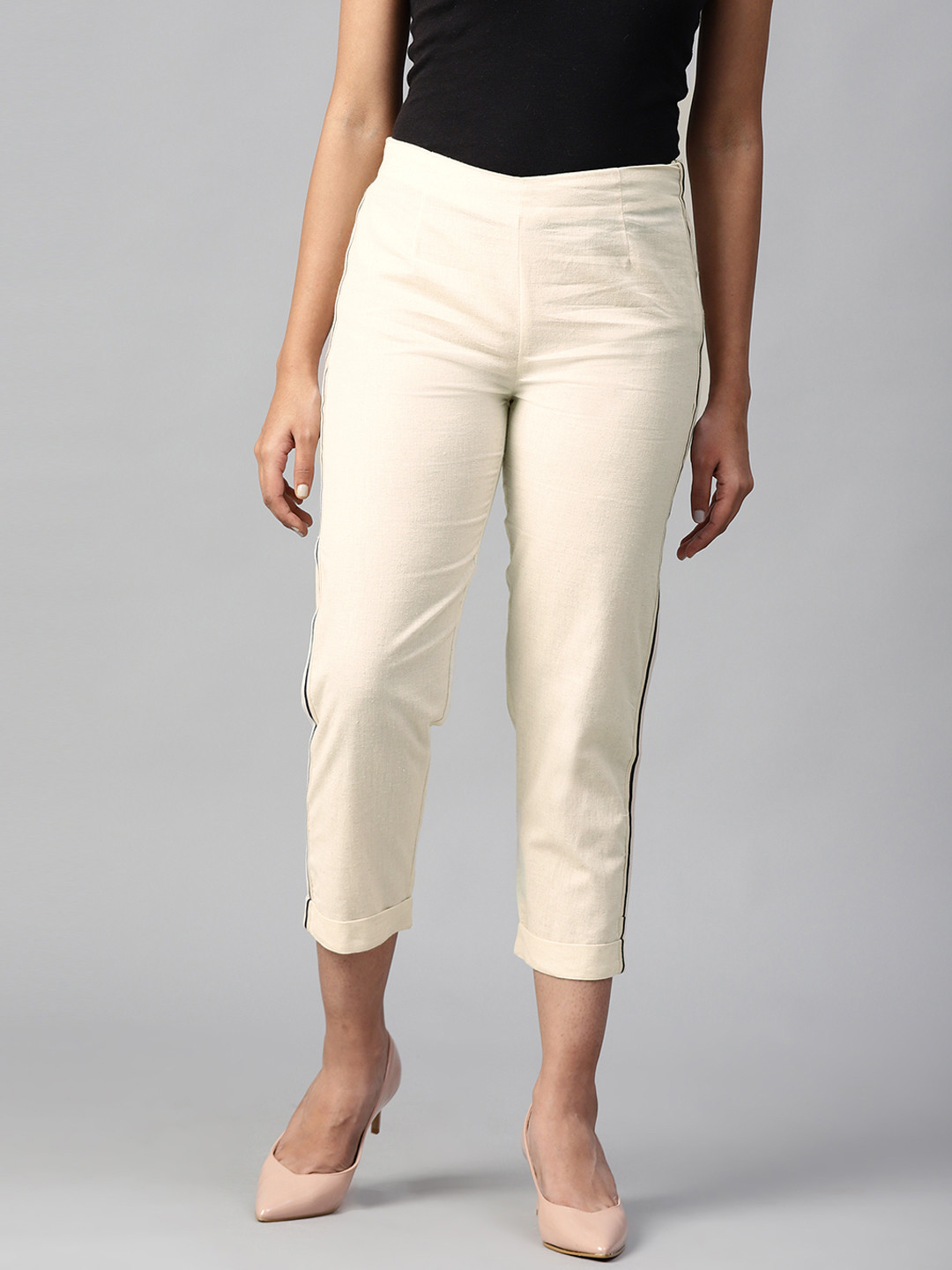W Regular Fit Cotton Trouser