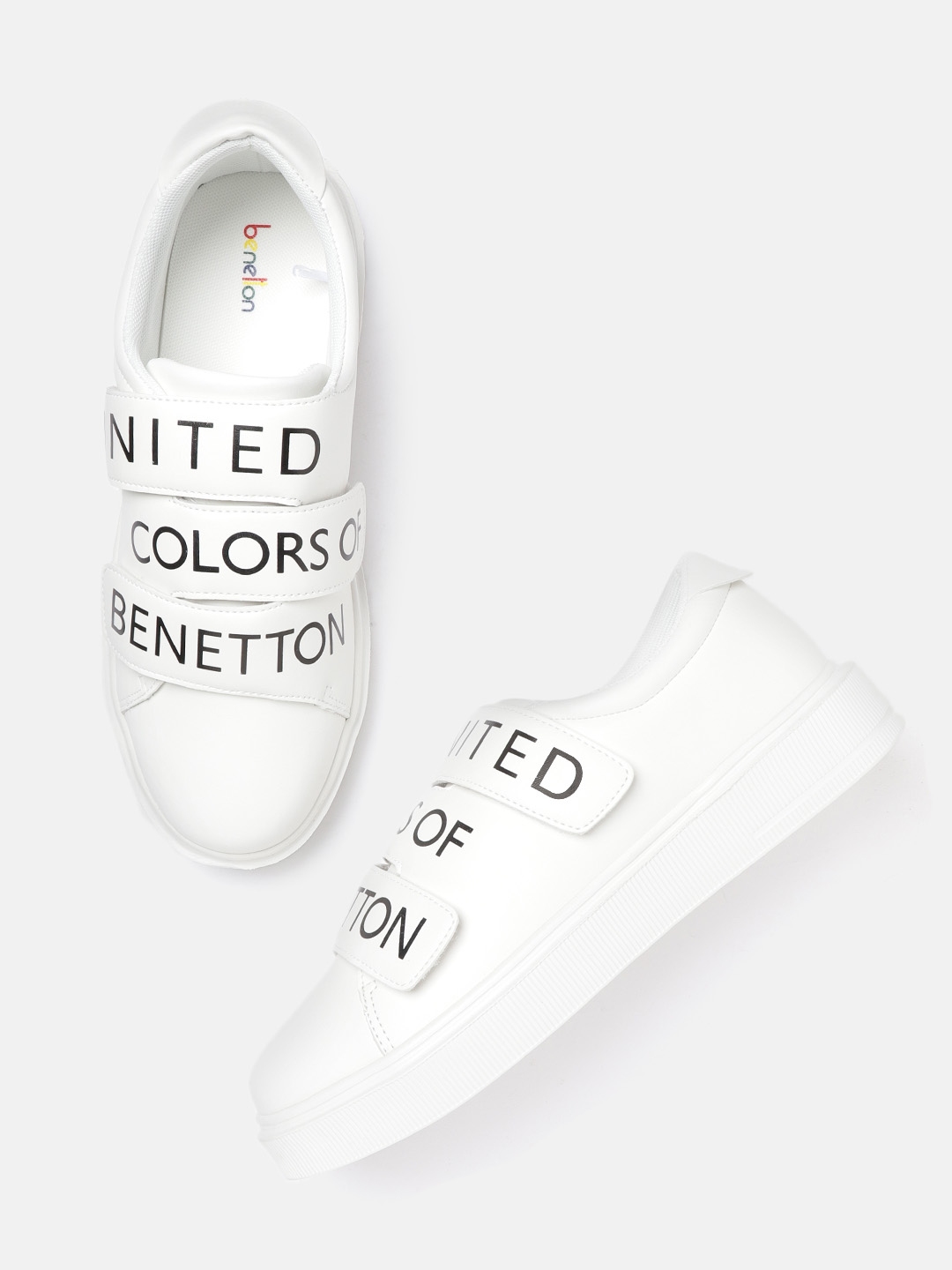 Buy United Colors of Benetton Men White Printed Sneakers Casual Shoes for Men 11431506 Myntra