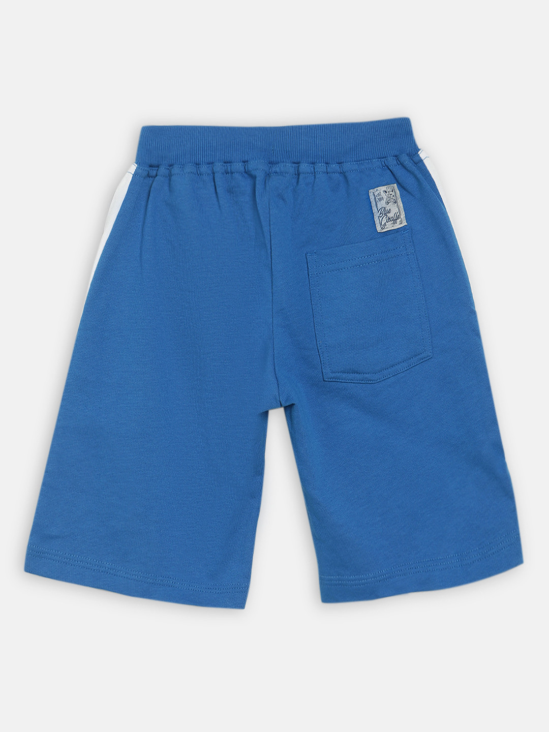 Blue Giraffe Boys Blue Solid Regular Fit Regular Shorts