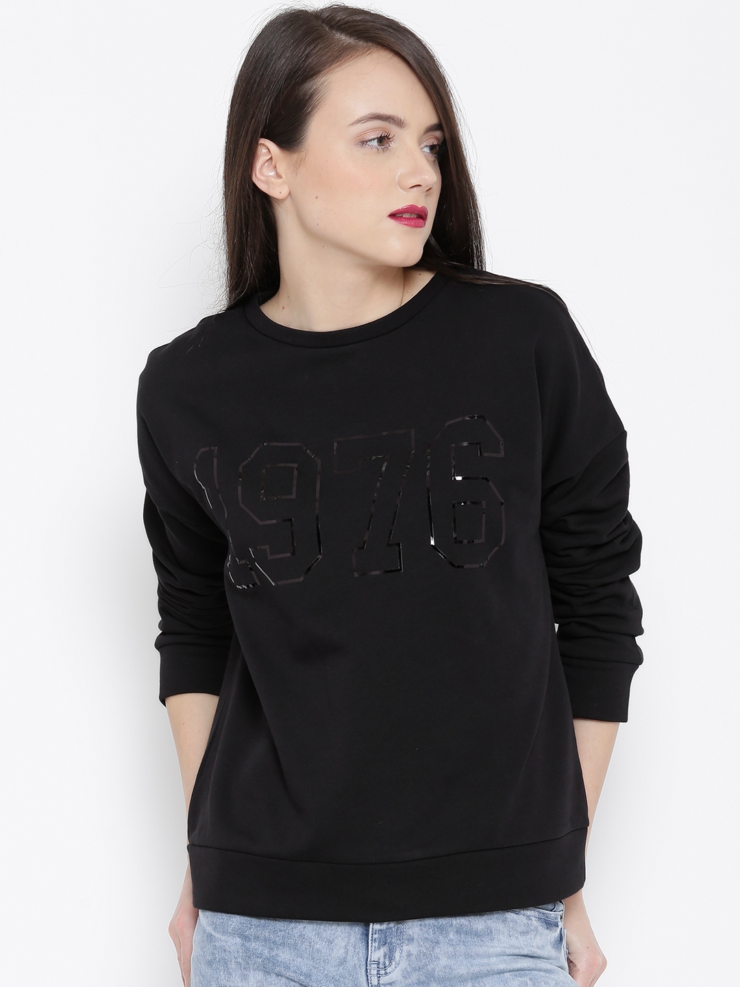 mango black sweatshirt