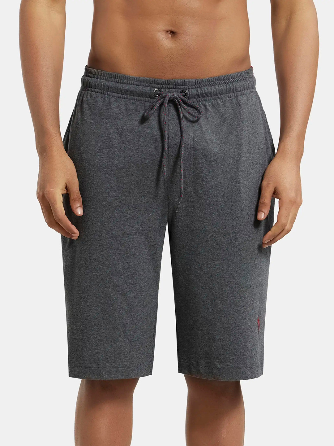 Jockey Combed Cotton Rich Shorts with Side Pockets-9426