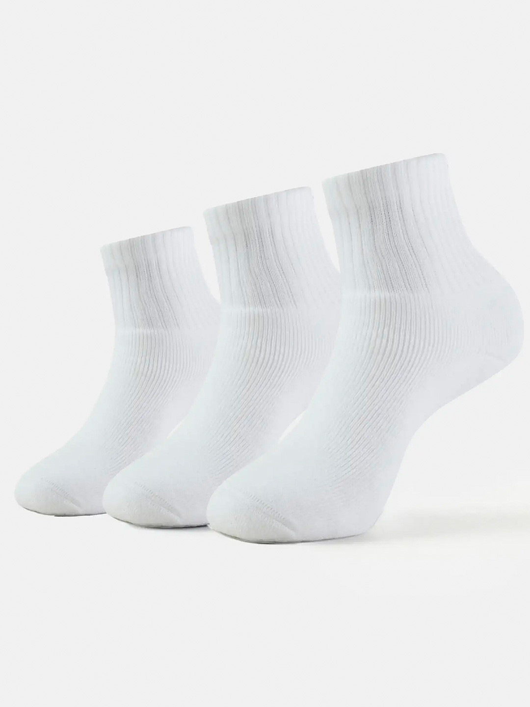 Jockey Pack of 3 Compact Cotton Terry Ankle Length Socks With StayFresh Treatment-7036