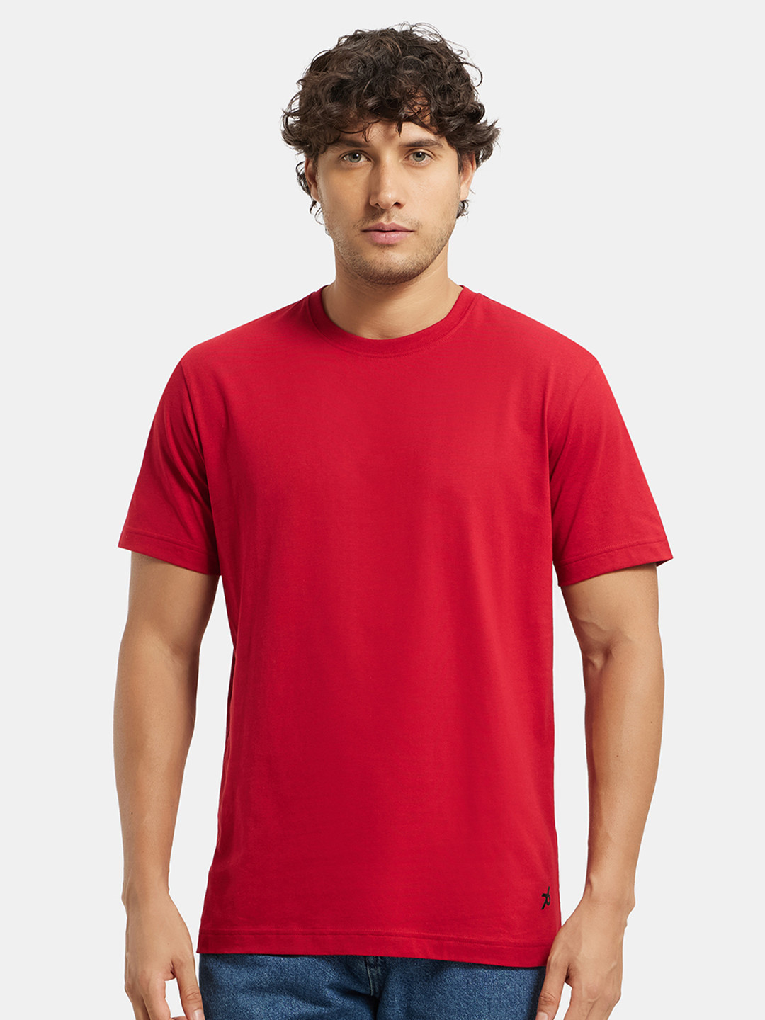 Jockey Combed Cotton Rich Round Neck Half Sleeve Tshirt-2714