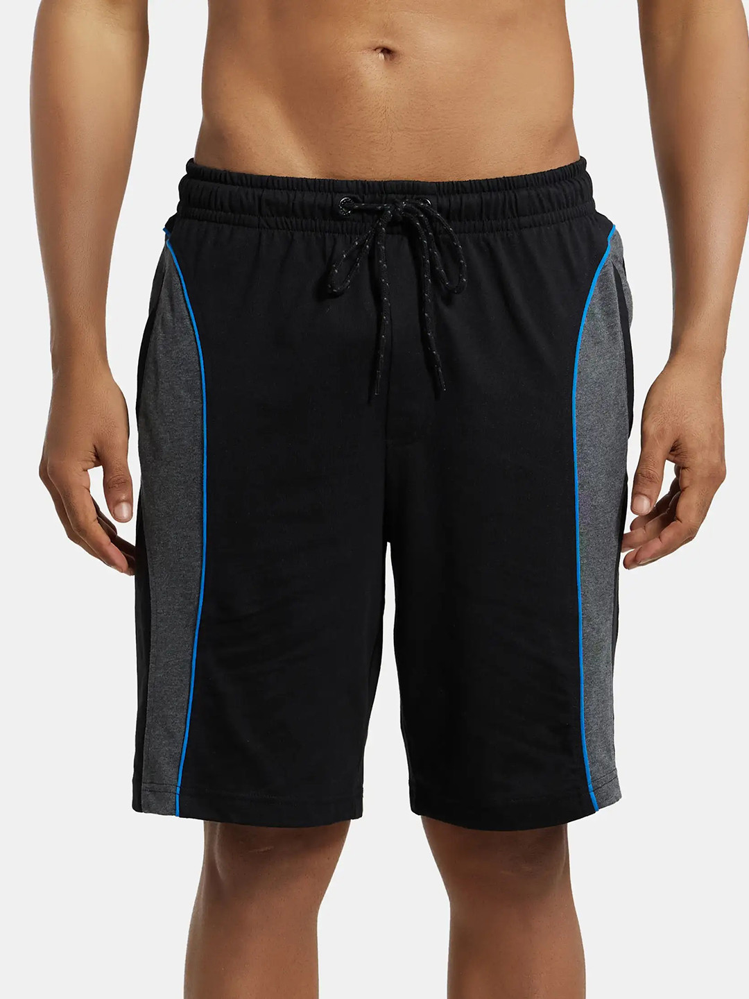 Jockey Combed Cotton Rich Straight Fit Shorts with Side Pockets-9411