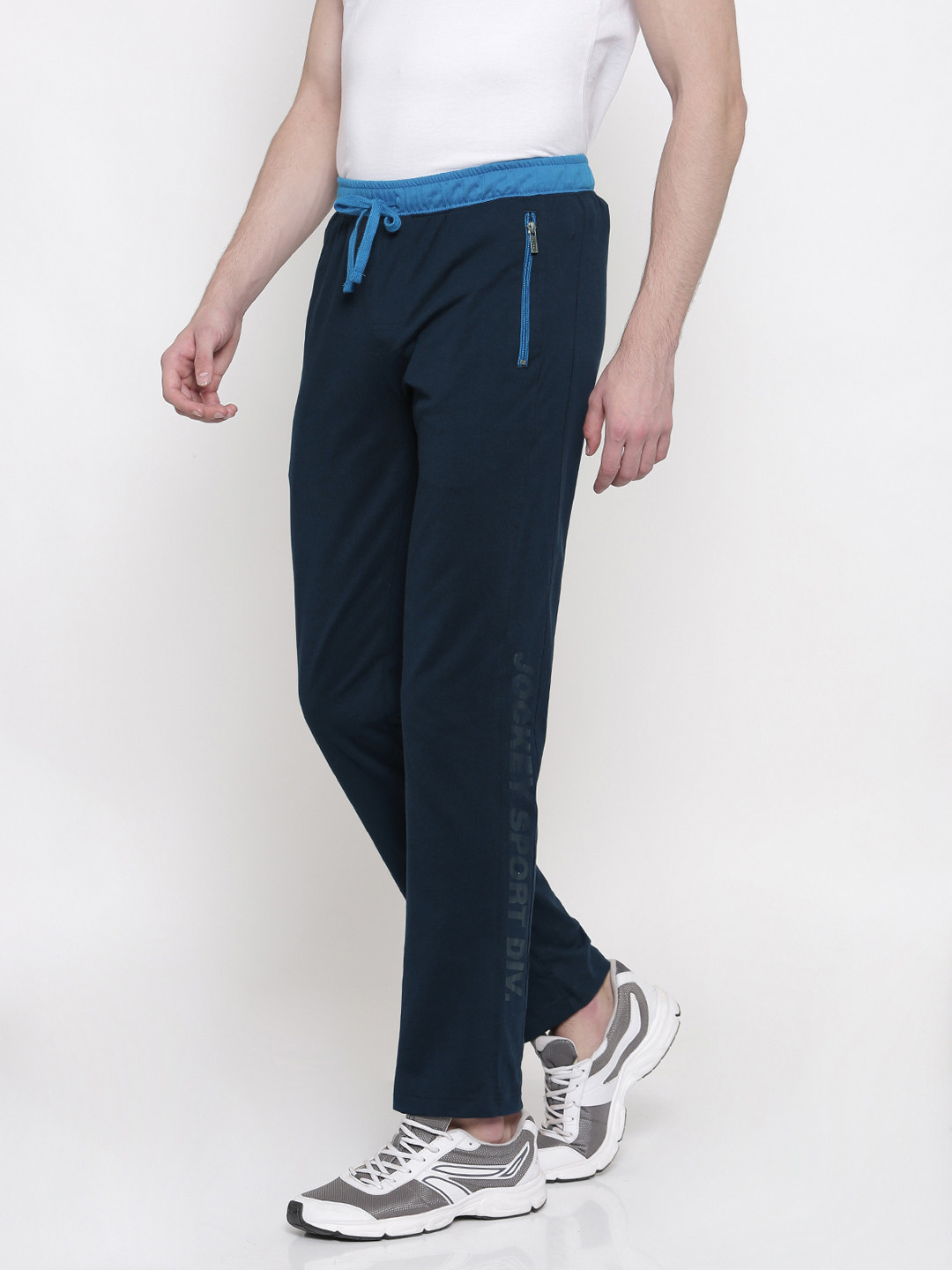 Jockey Men Navy Blue Slim Fit Track Pants