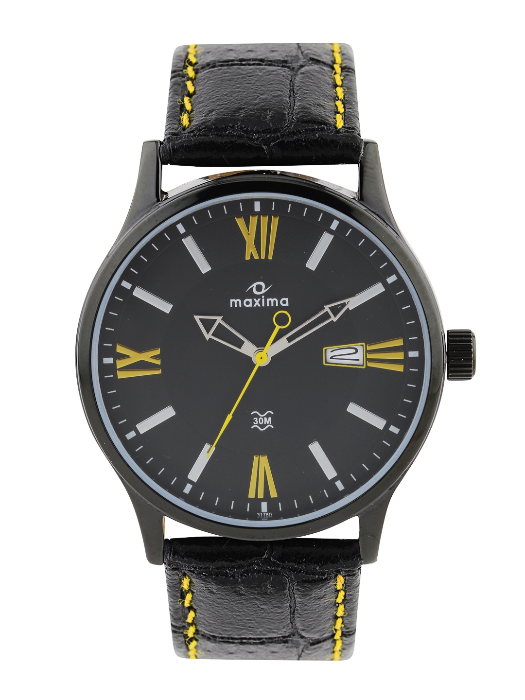 maxima Attivo Men Black Dial Watch 31780LMGB