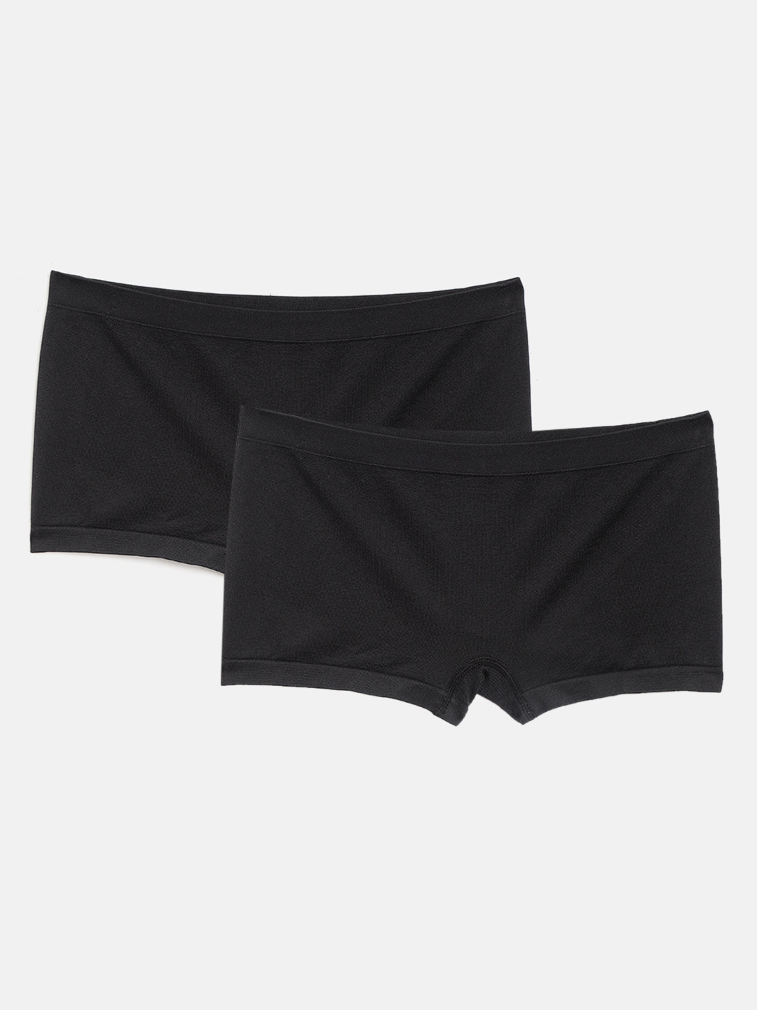 Marks & Spencer Kids Pack of 2 Black Solid Trunks T713476S